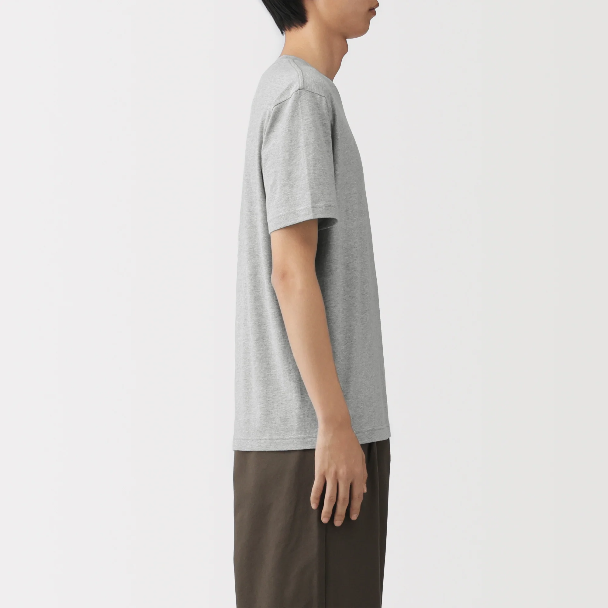 Men's Washed Jersey Crew Neck Short Sleeve T-Shirt - Image 42