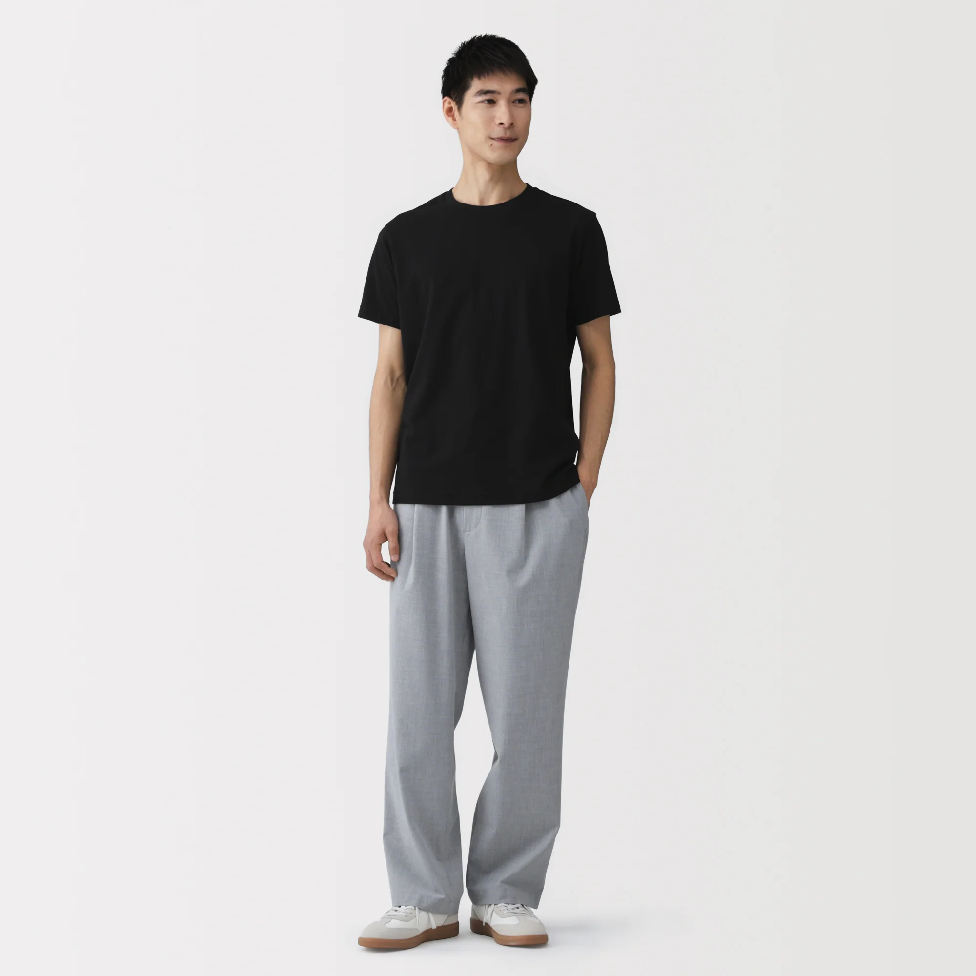 Men's Washed Jersey Crew Neck Short Sleeve T-Shirt - Image 49
