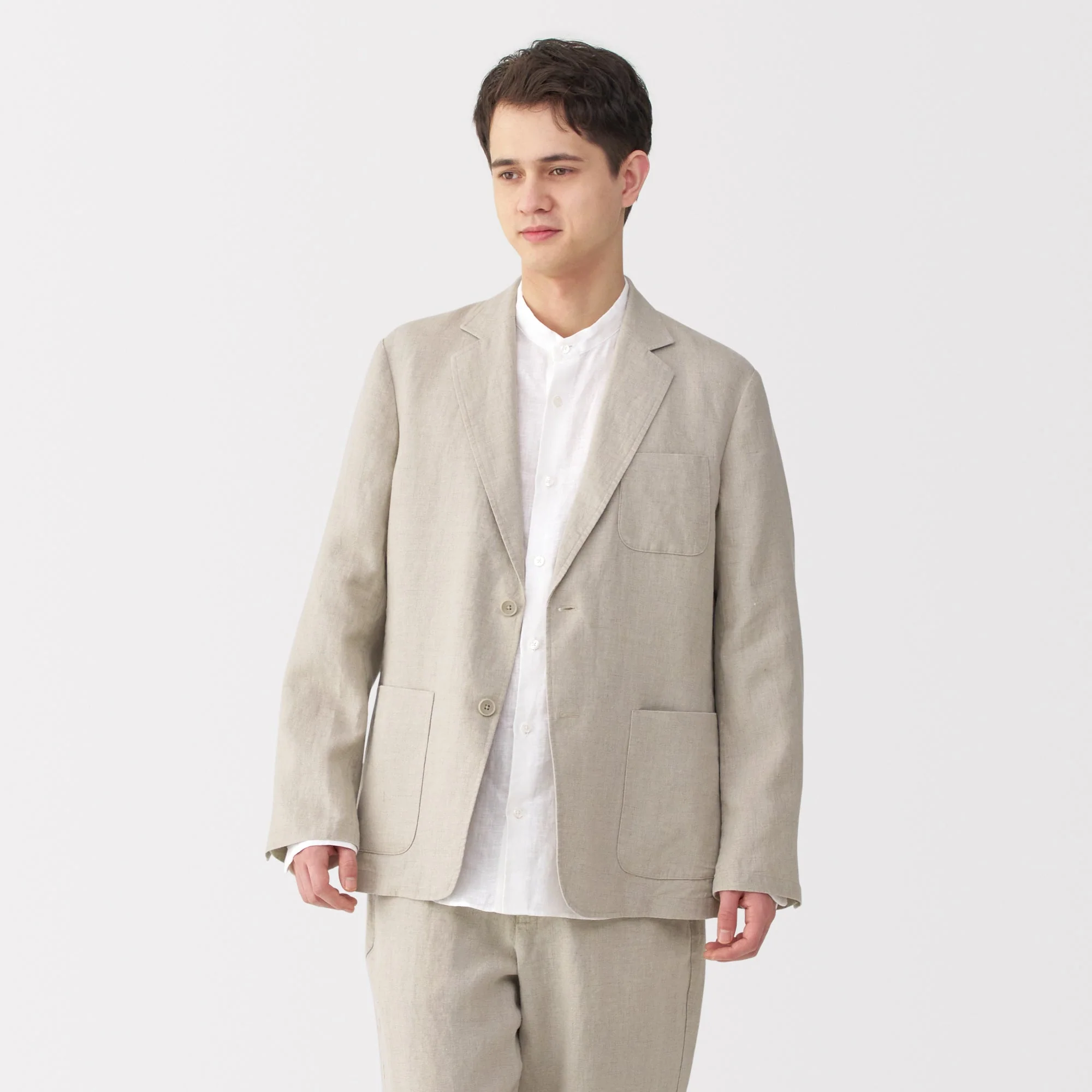 Men's Washed Linen Jacket - Image 3