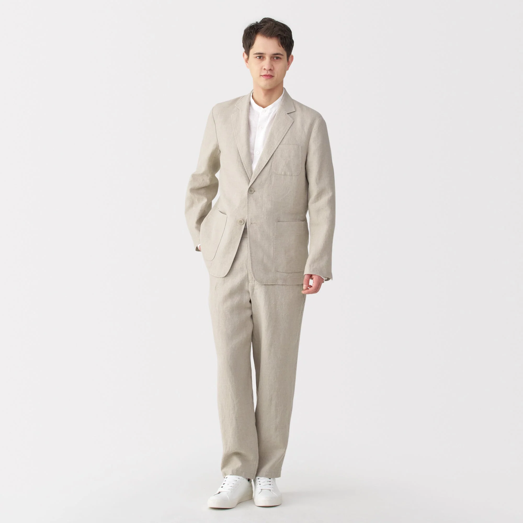 Men's Washed Linen Jacket - Image 4