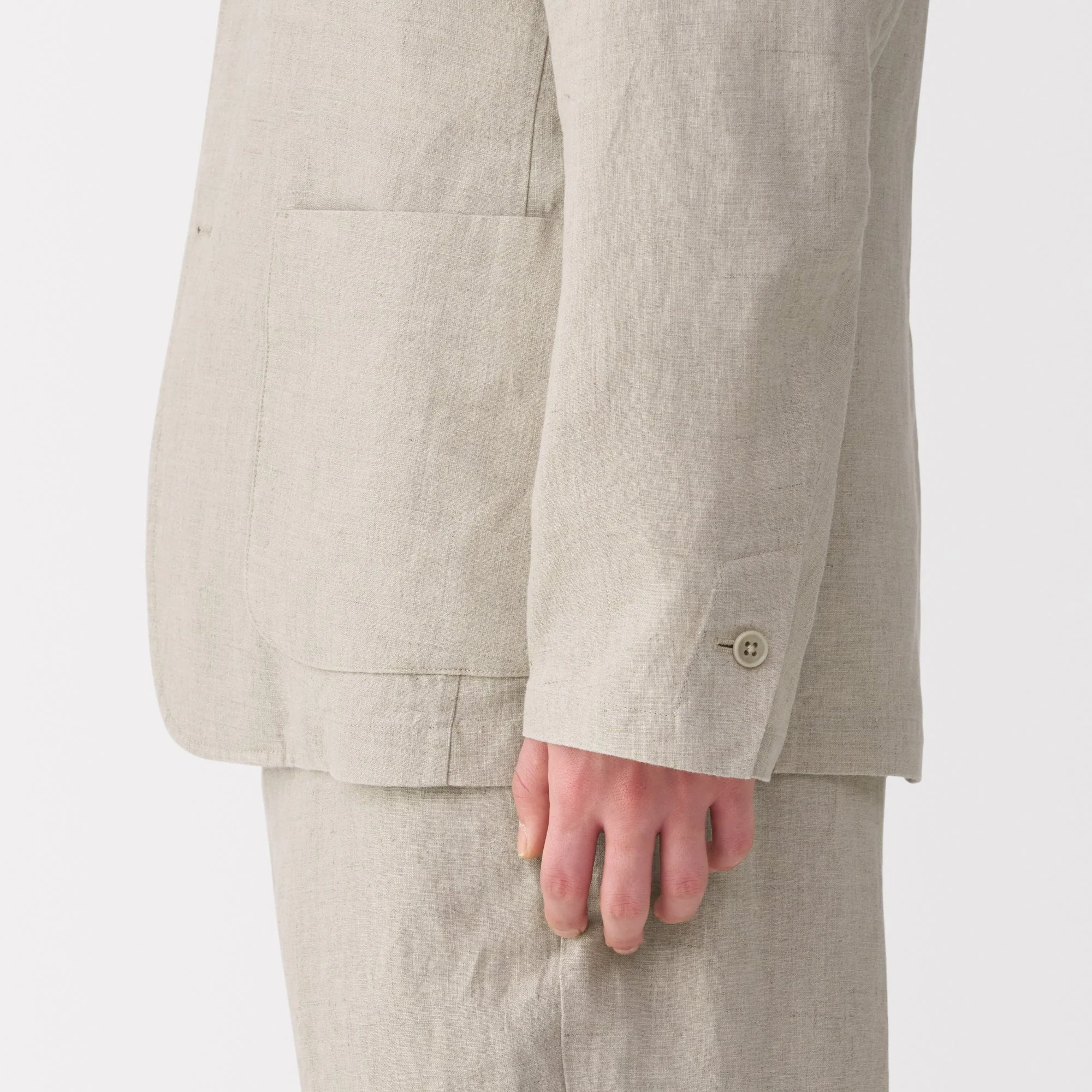 Men's Washed Linen Jacket - Image 8
