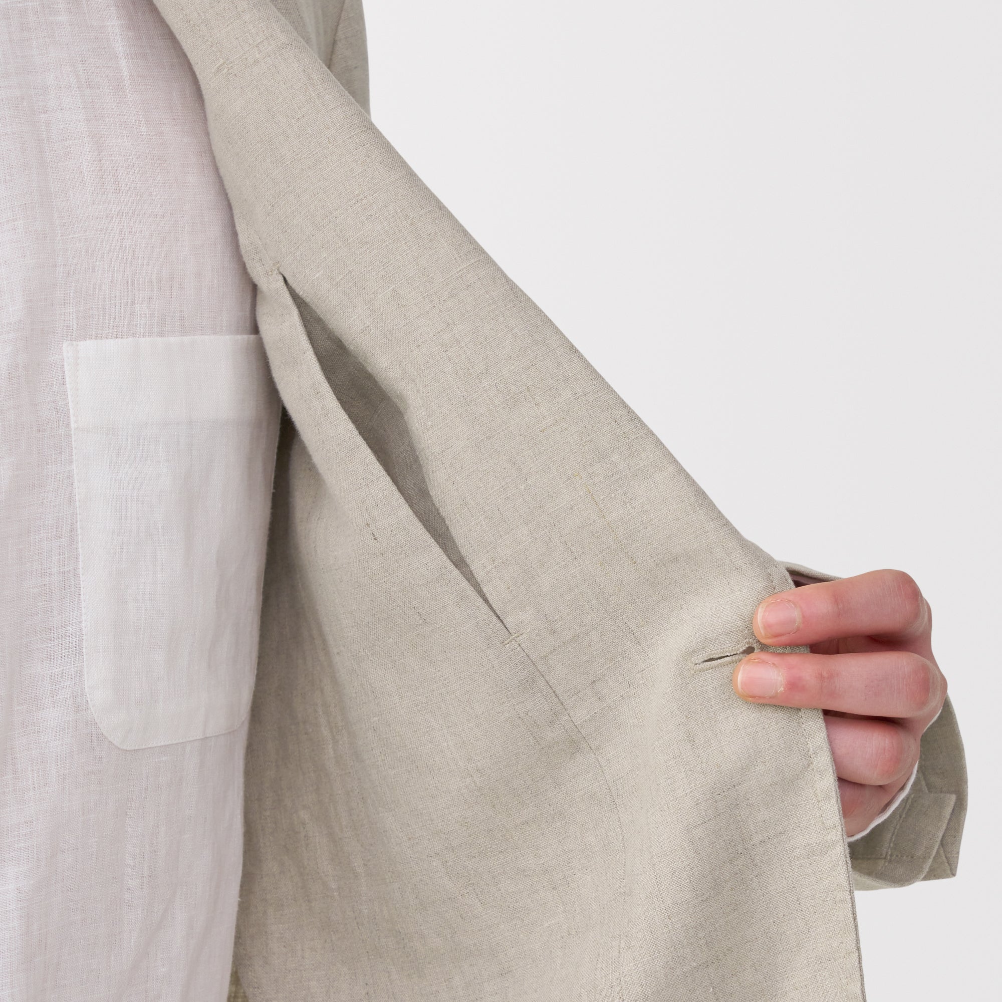 Men's Washed Linen Jacket - Image 9