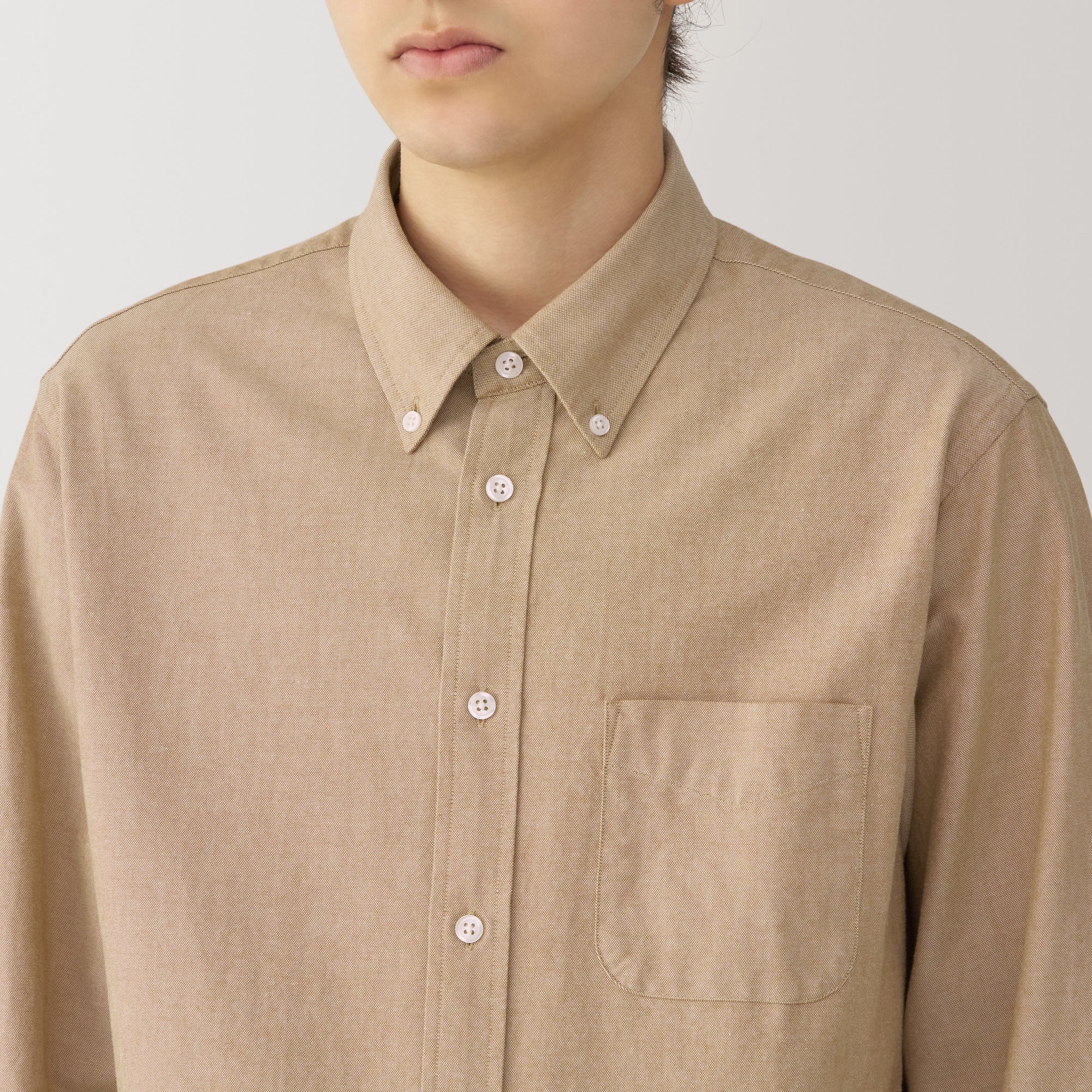 Men's Washed Oxford Button Down Shirt - Image 23
