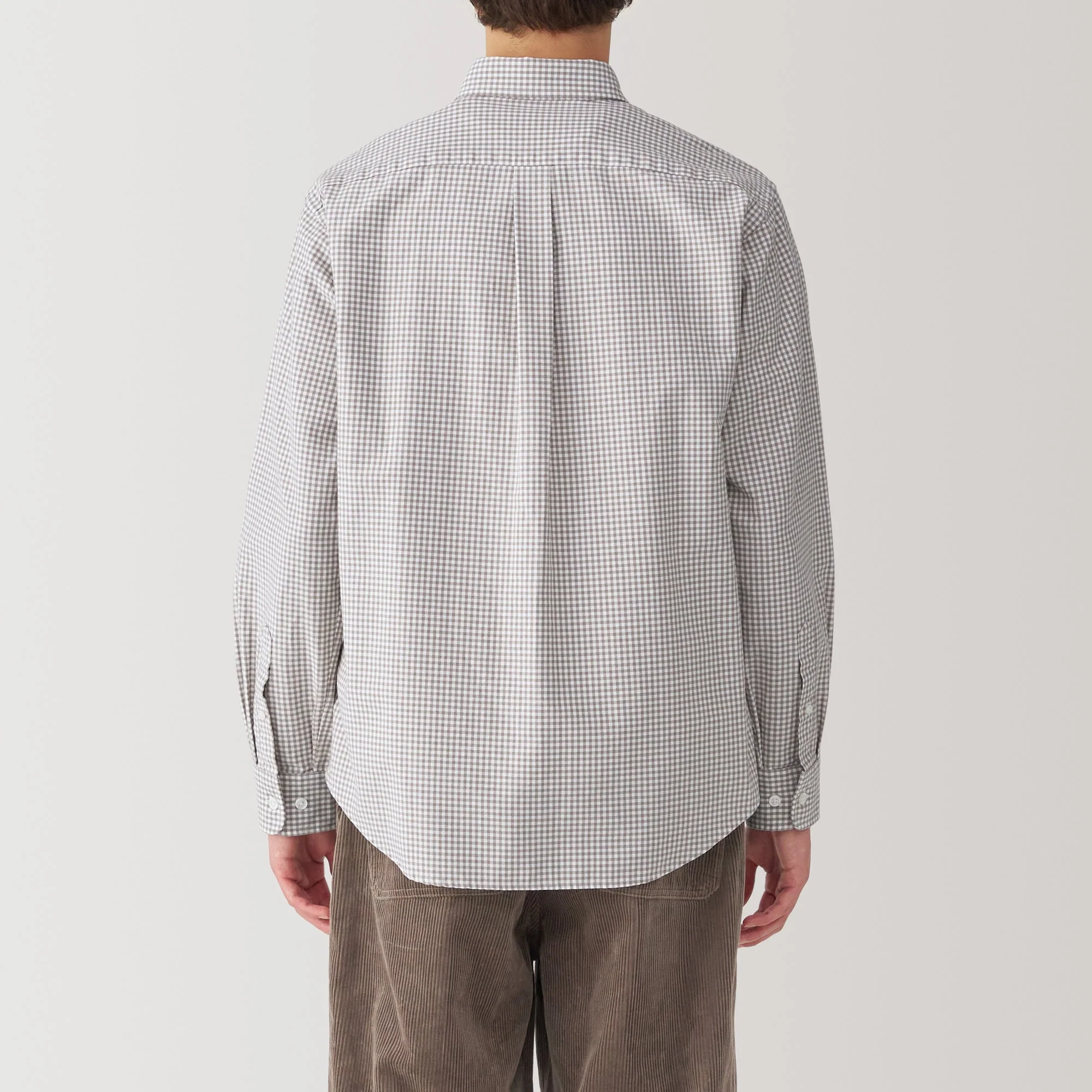 Men's Washed Oxford Button Down Shirt - Image 46
