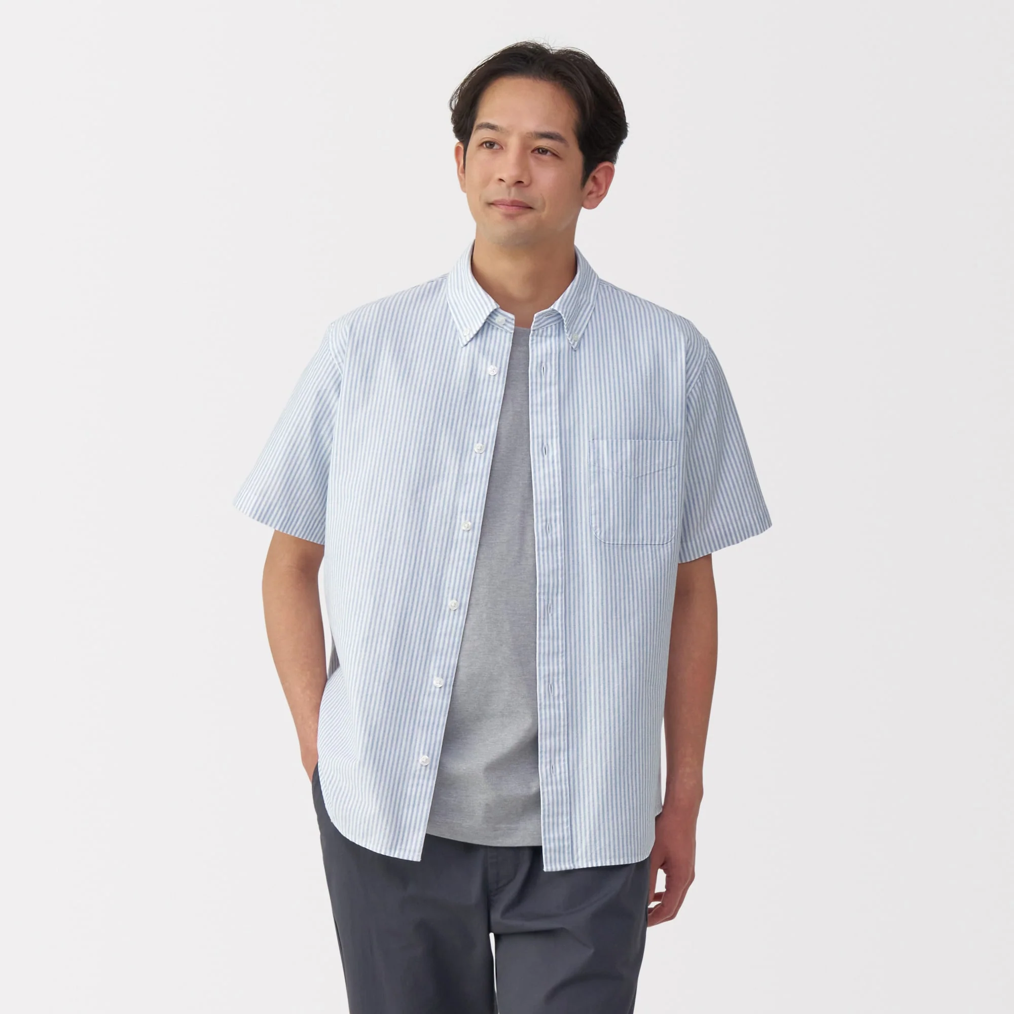 Men's Washed Oxford Shirt - Image 35