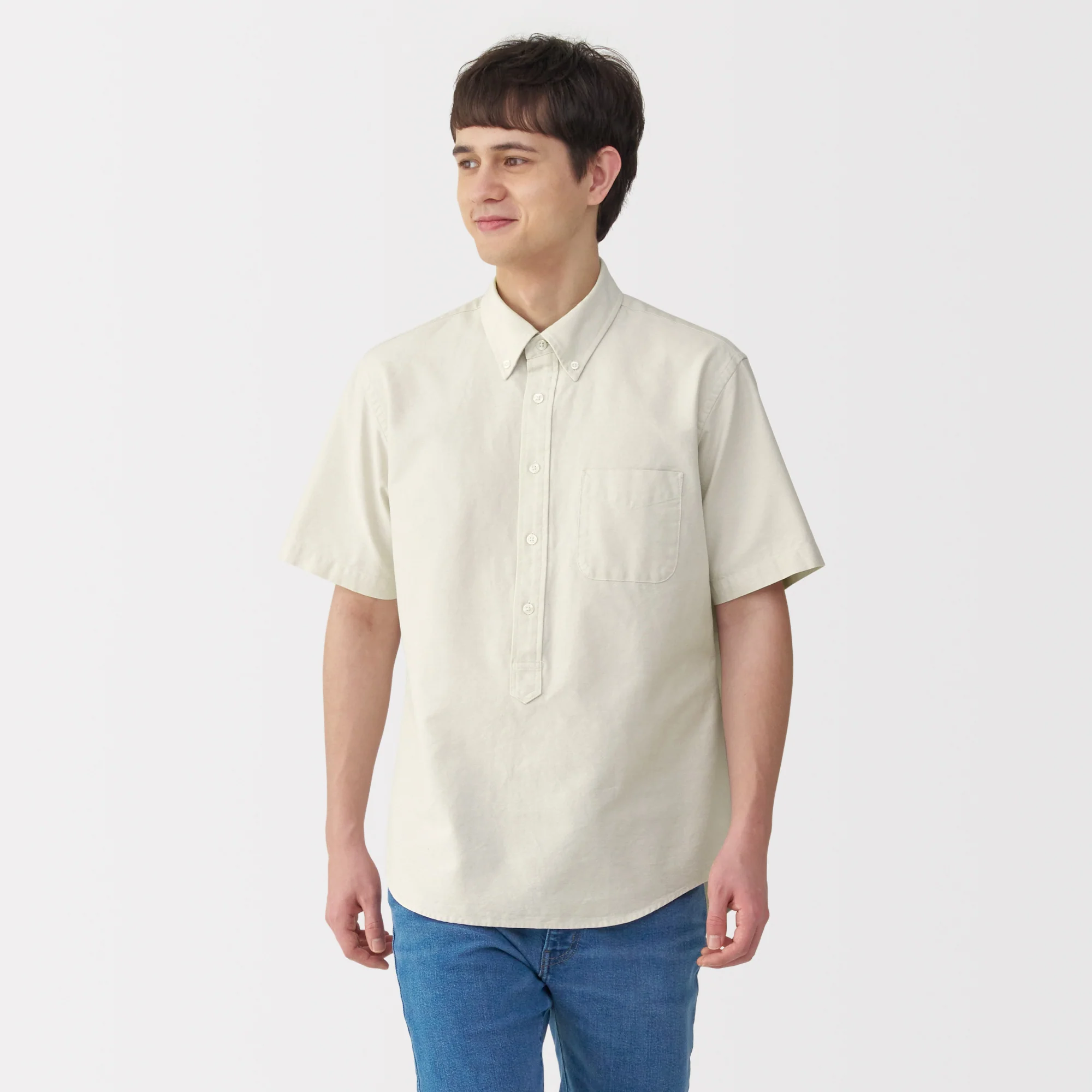Men's Washed Oxford Pullover Shirt - Image 3