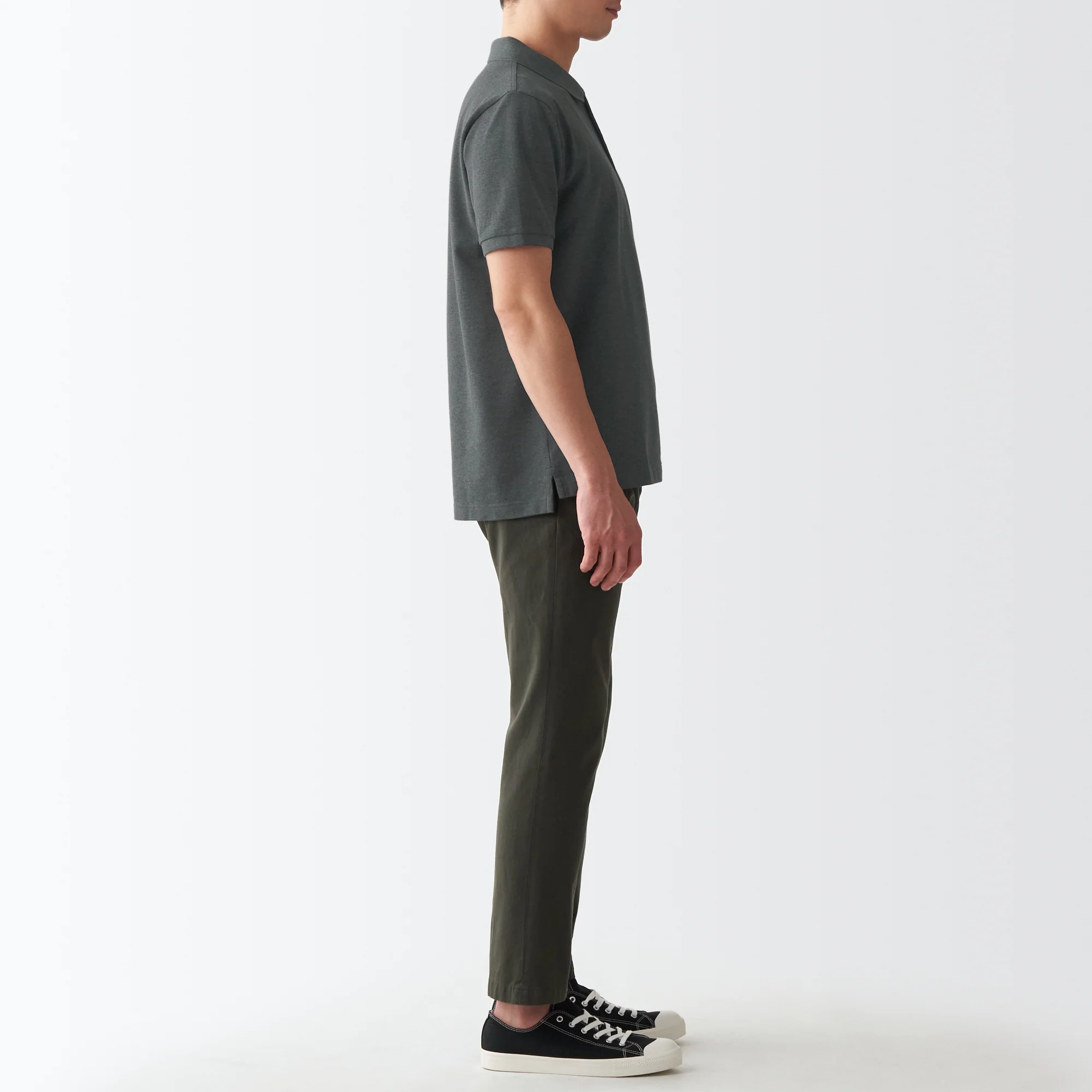 Men's Washed Pique Polo Shirt - Image 4