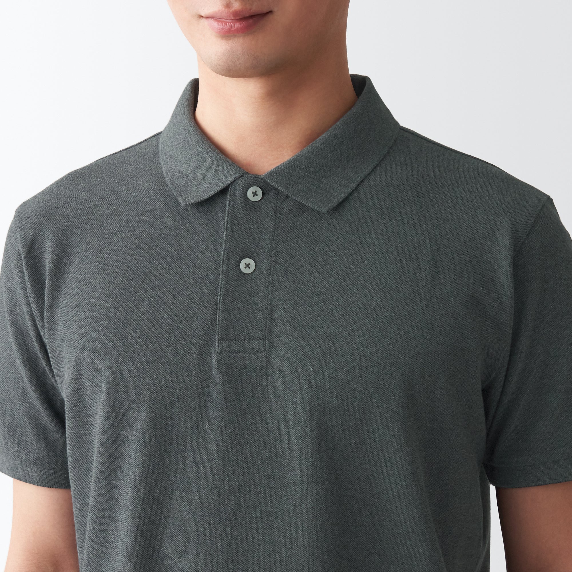 Men's Washed Pique Polo Shirt - Image 7