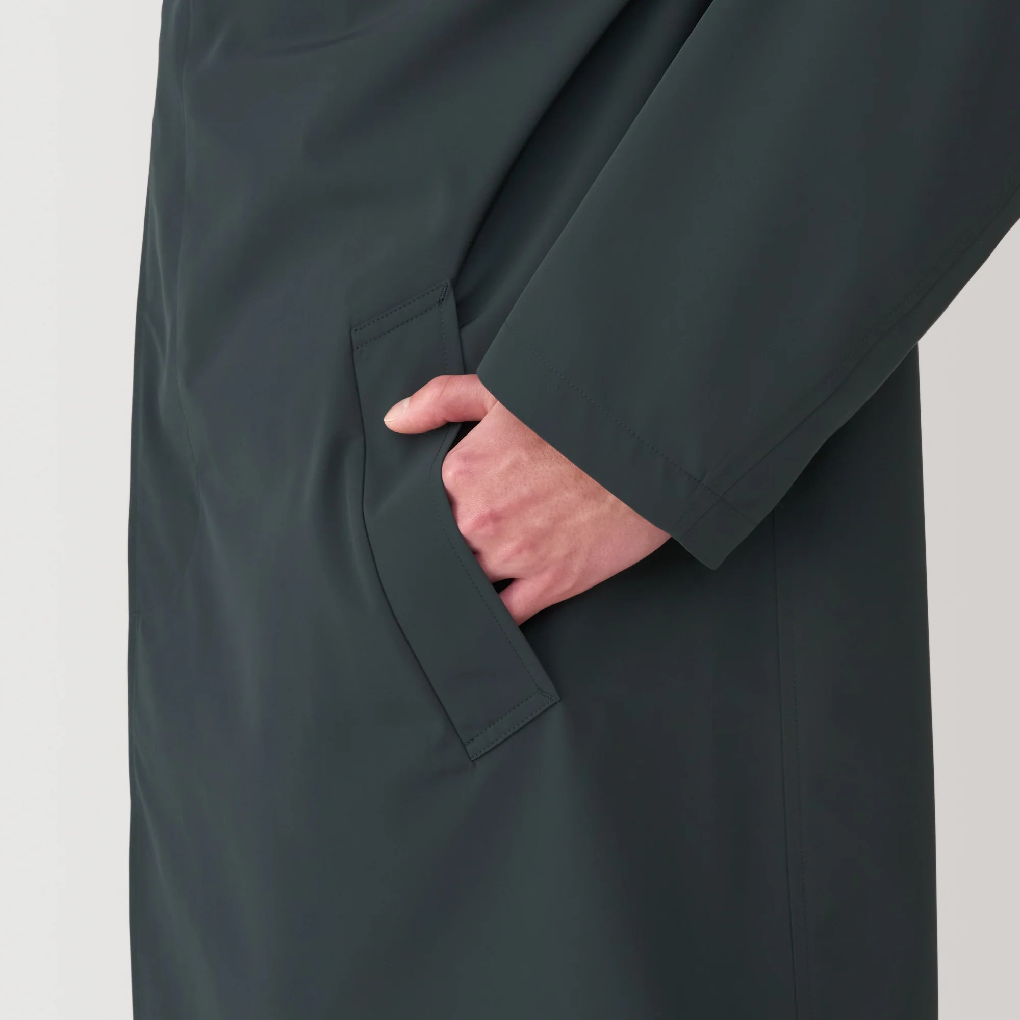 Men's Water Repellent Stand Fall Collar Coat - Image 10
