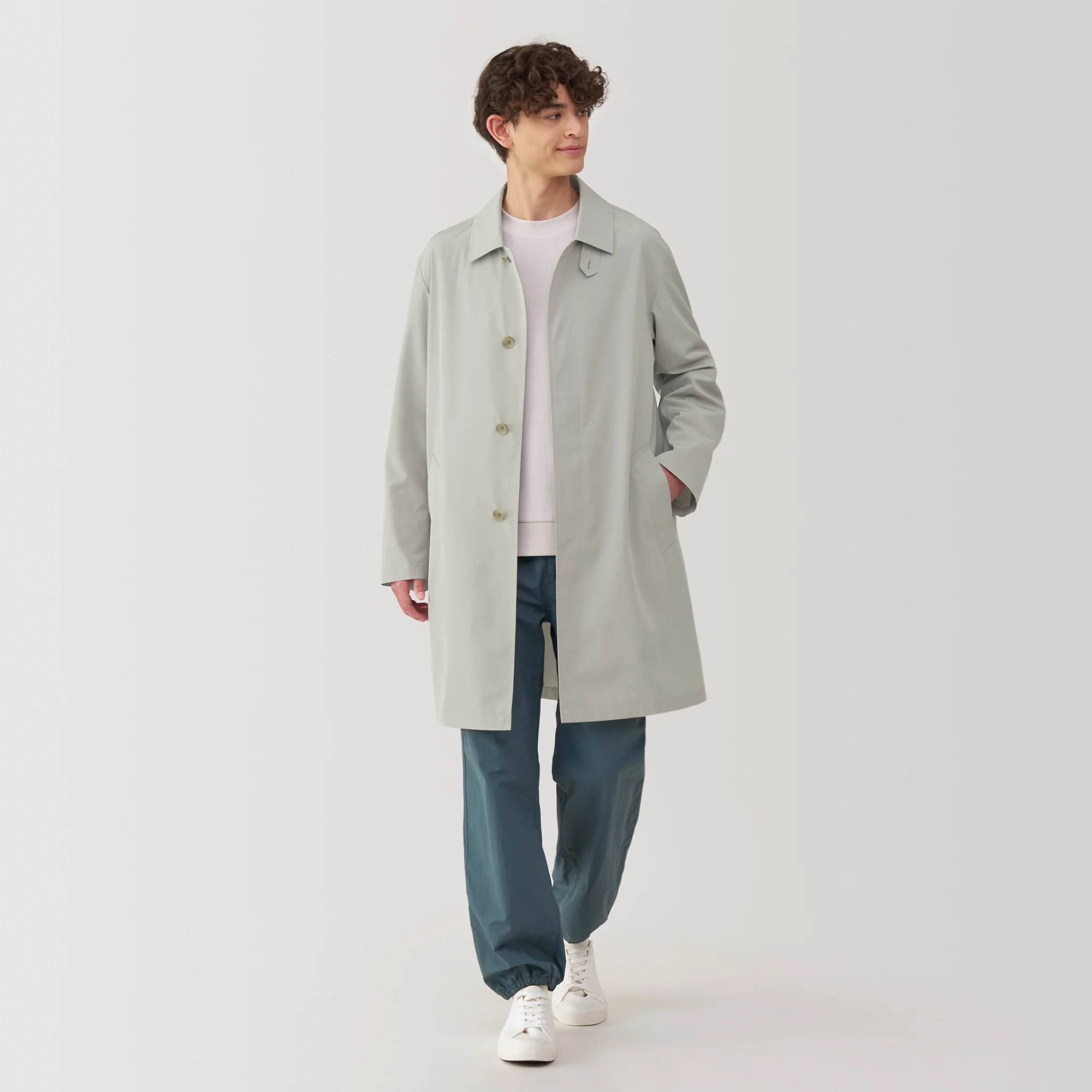 Men's Water Repellent Stand Fall Collar Coat - Image 15