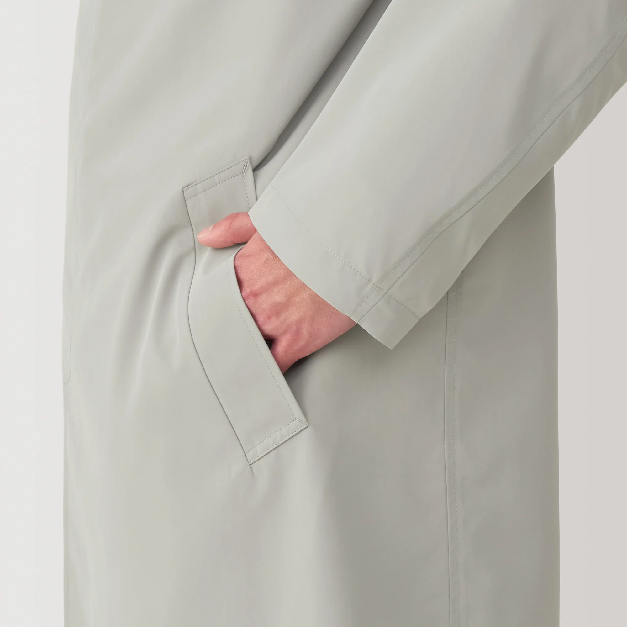 Men's Water Repellent Stand Fall Collar Coat - Image 22
