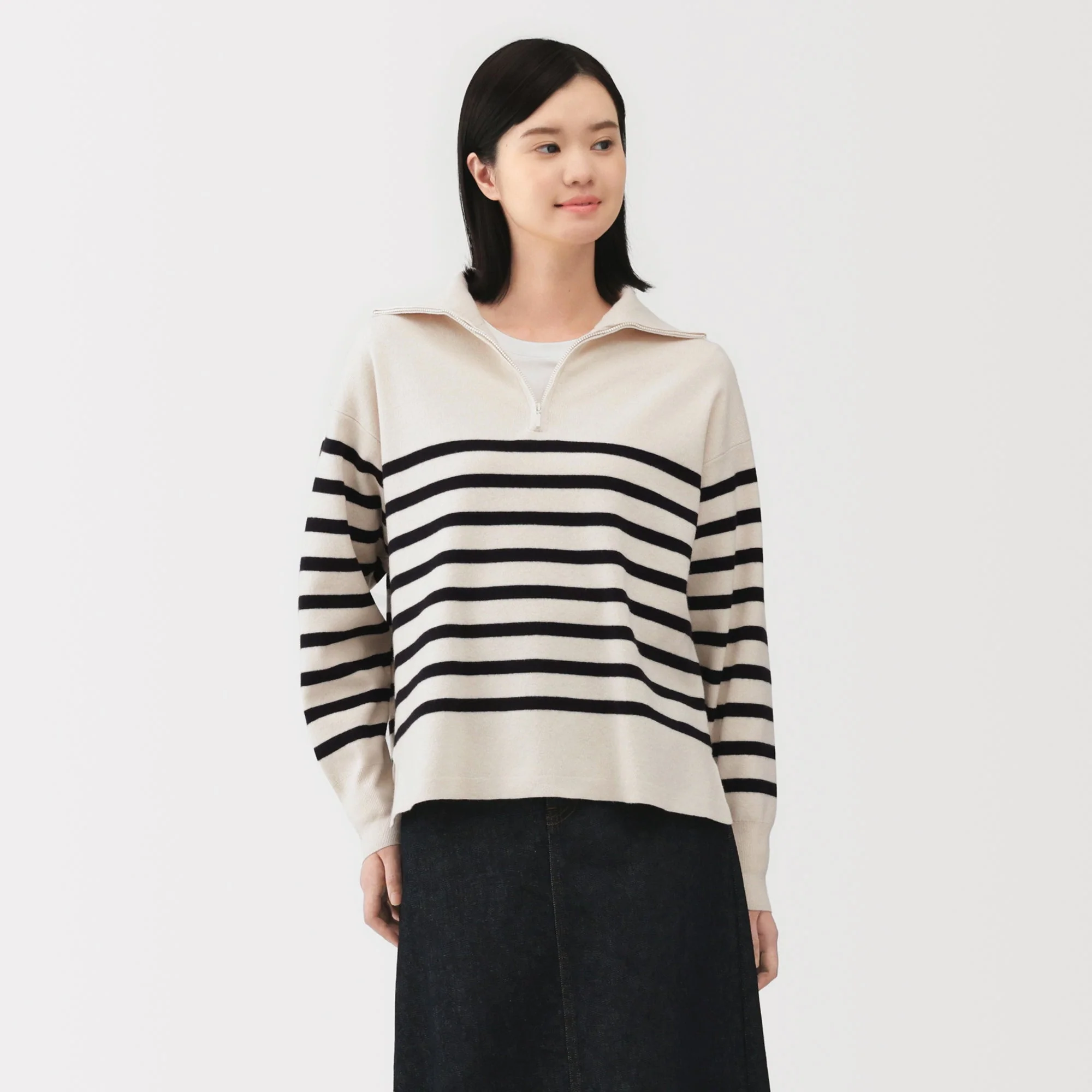Milano Rib Half-Zip Sweater - Image 3