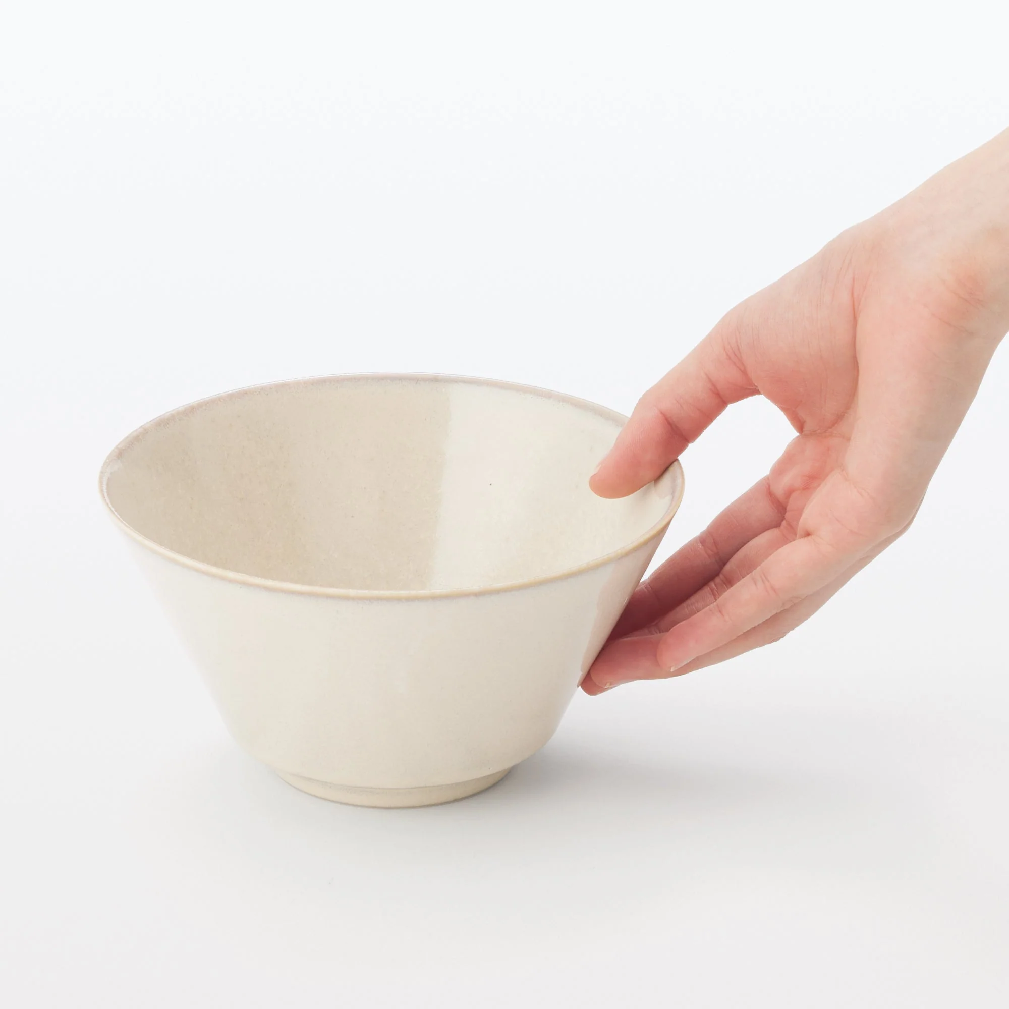 Mino Ware Bowl - White Glaze - Image 3