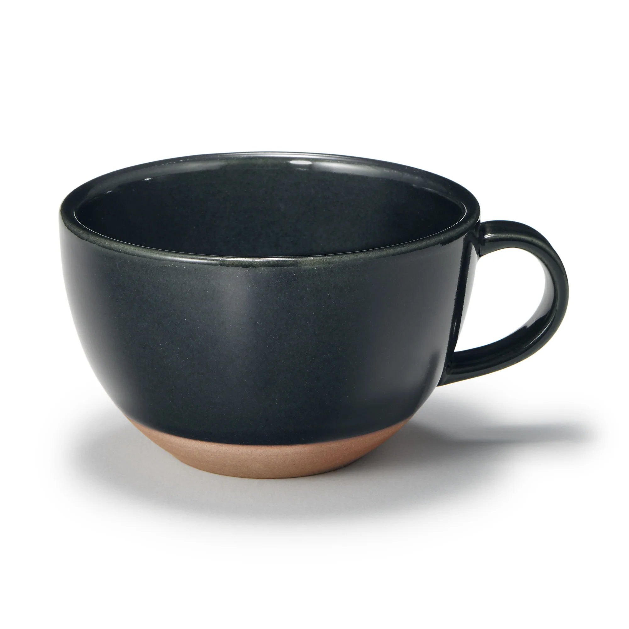 Mino Ware Soup Cup - Dark Green