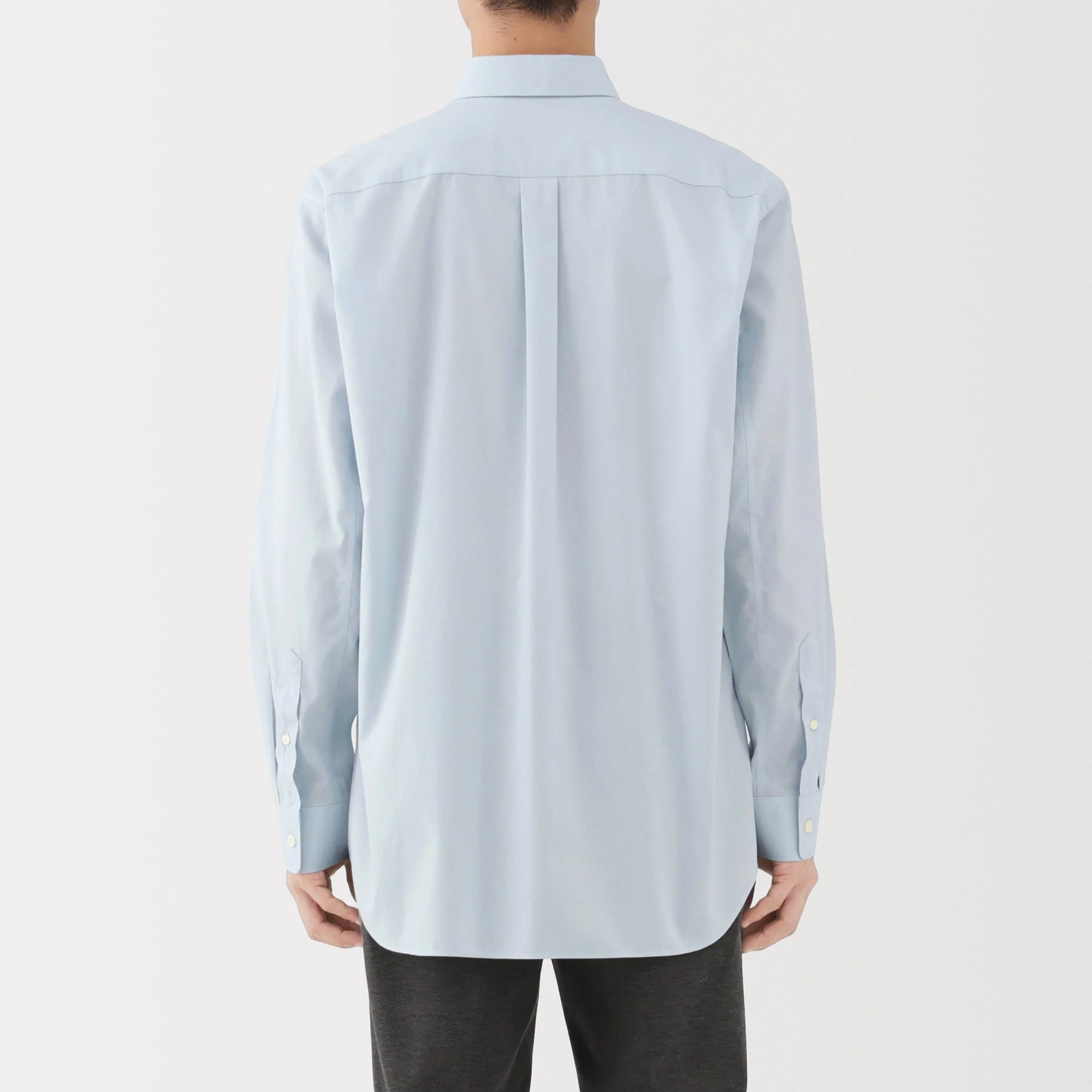 Cotton Semi-Spread Collar Shirt - Image 24