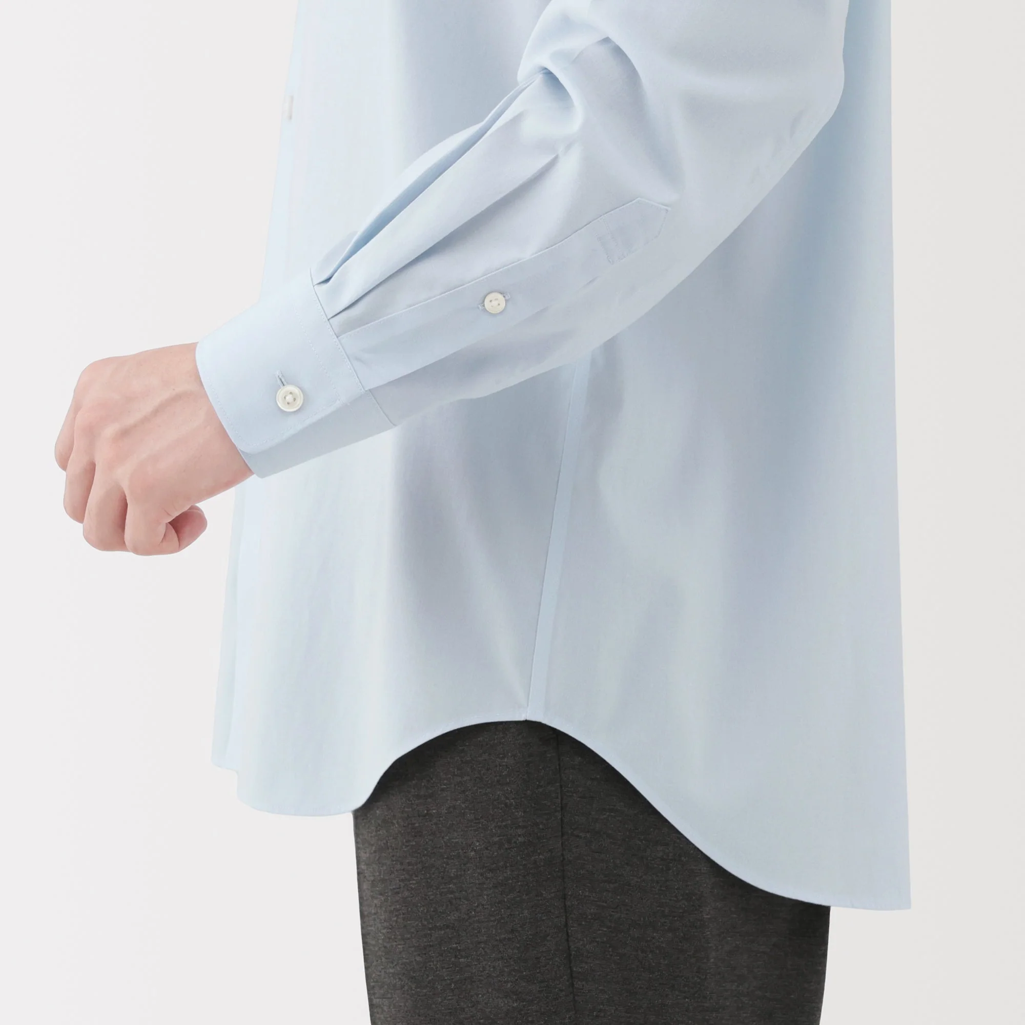 Cotton Semi-Spread Collar Shirt - Image 26