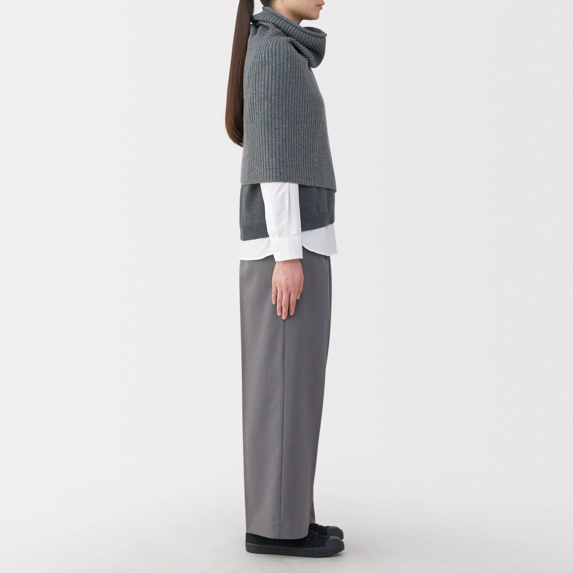 Non-Itchy Merino Wool Poncho - Image 5