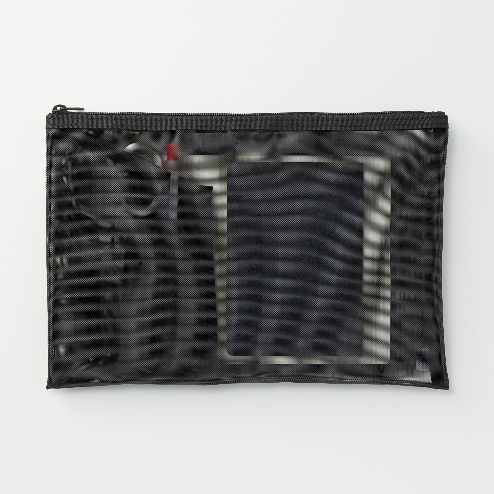 Nylon Mesh Pouch with Pocket - Image 2