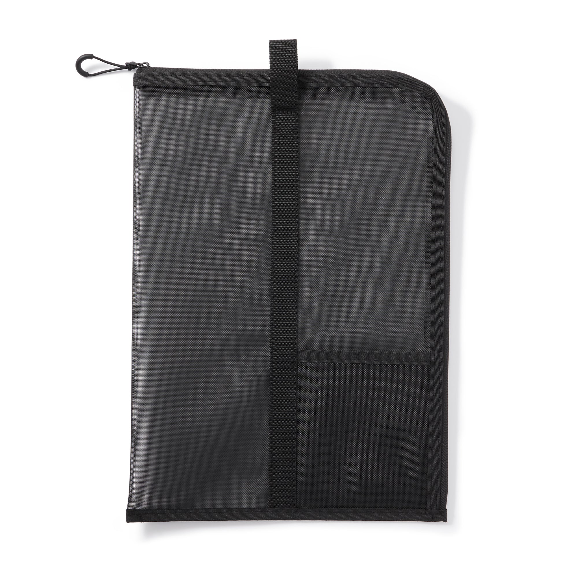 Nylon Mesh Vertical Document Case - Black