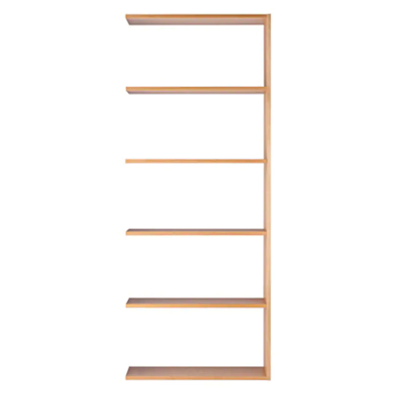 Oak Additional Stacking Shelf - Wide Type - 5 Tiers