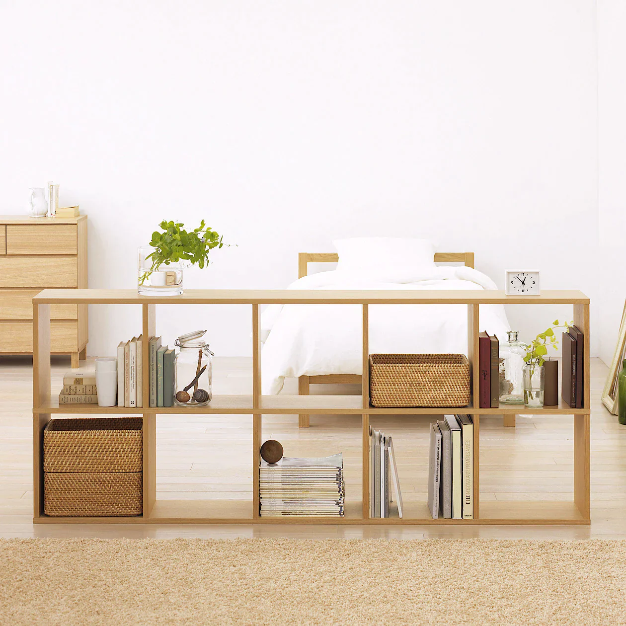 Stacking Shelf - Oak - 5 x 2 - Image 2
