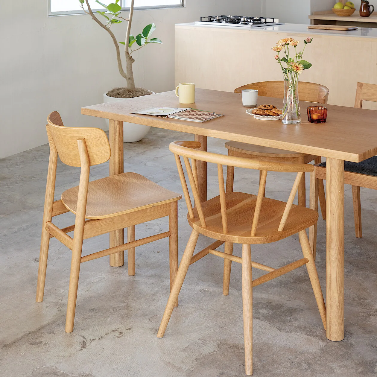 [HD] Oak Round Chair - Image 7