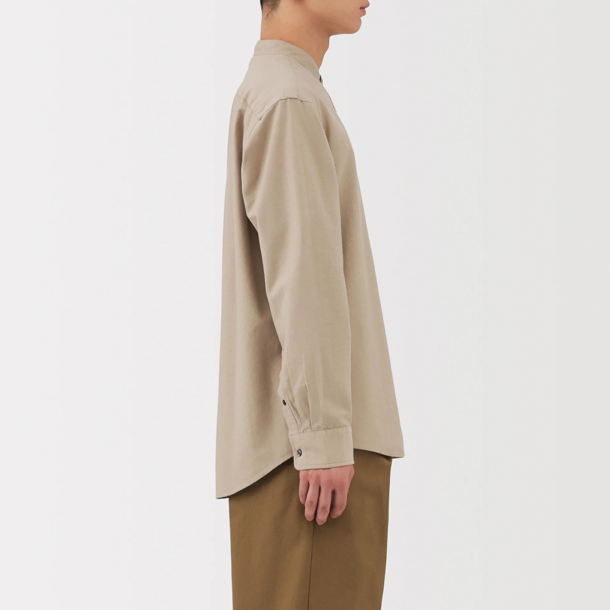 Oxford Stand Collar Shirt - Image 41