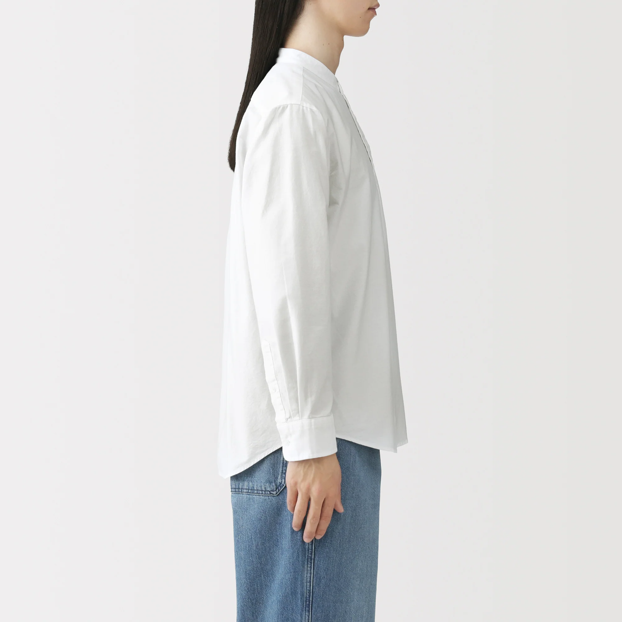 Oxford Stand Collar Shirt - Image 23