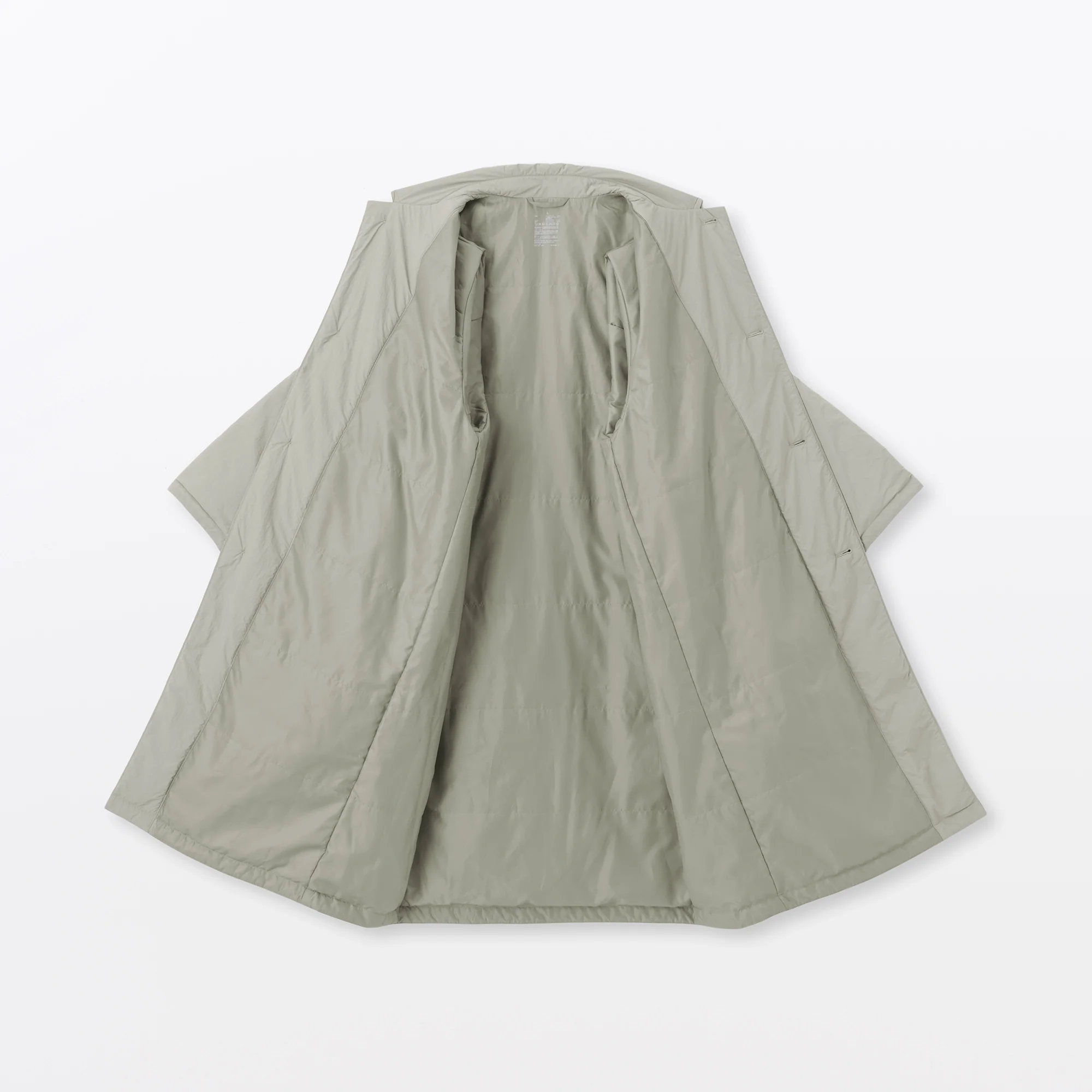 Padded Stand Fall Collar Coat - Image 19