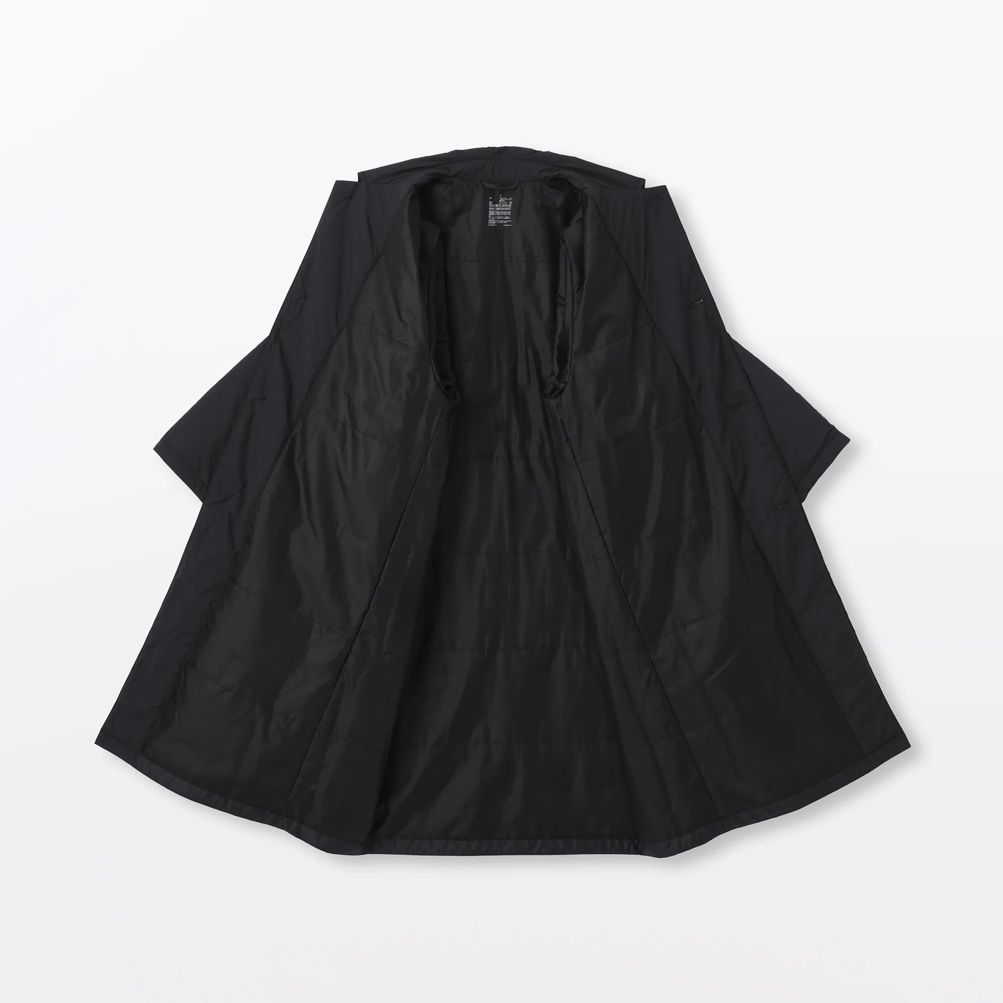 Padded Stand Fall Collar Coat - Image 9