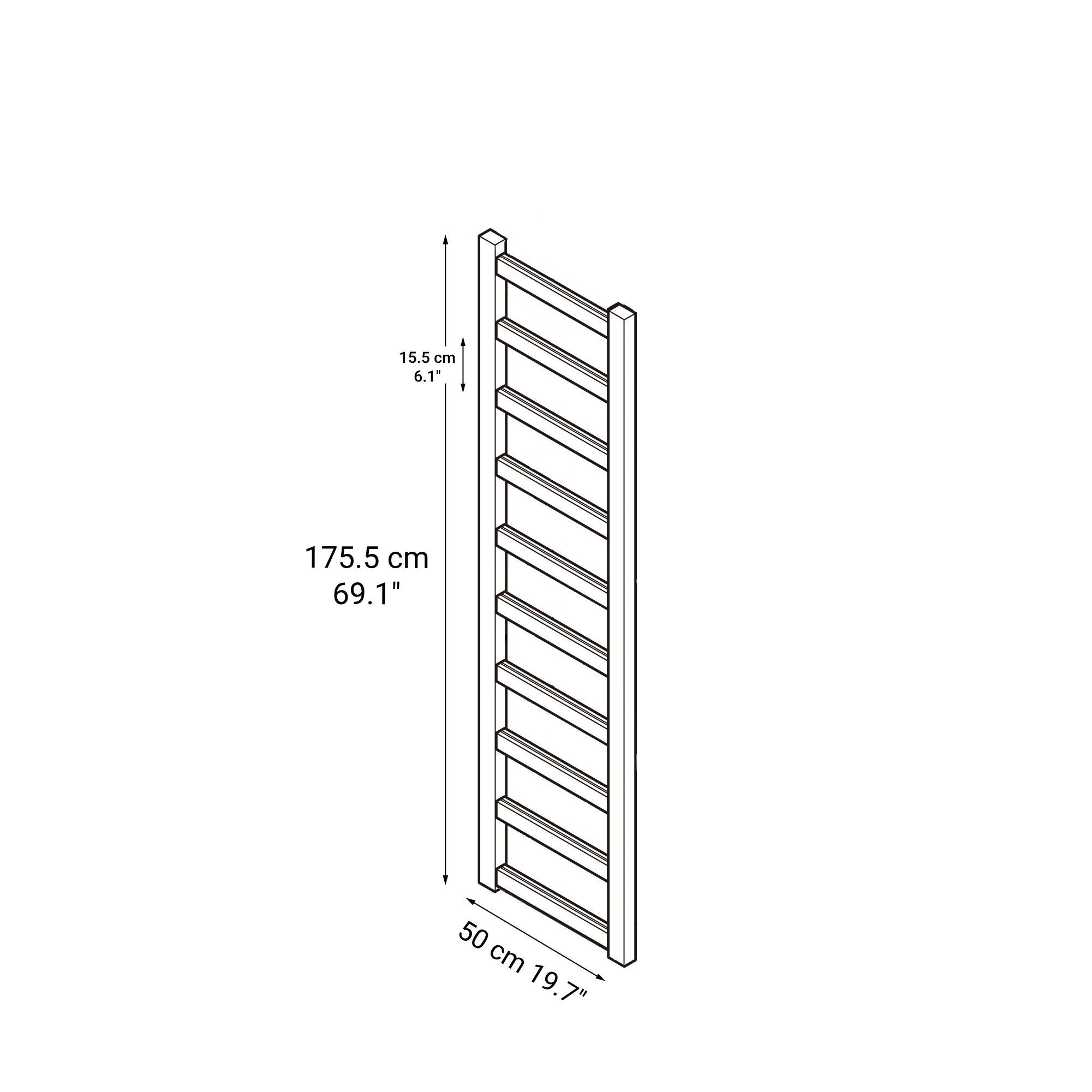 Pine Shelf Unit - Wardrobe - Additional Frame - Large - Image 2