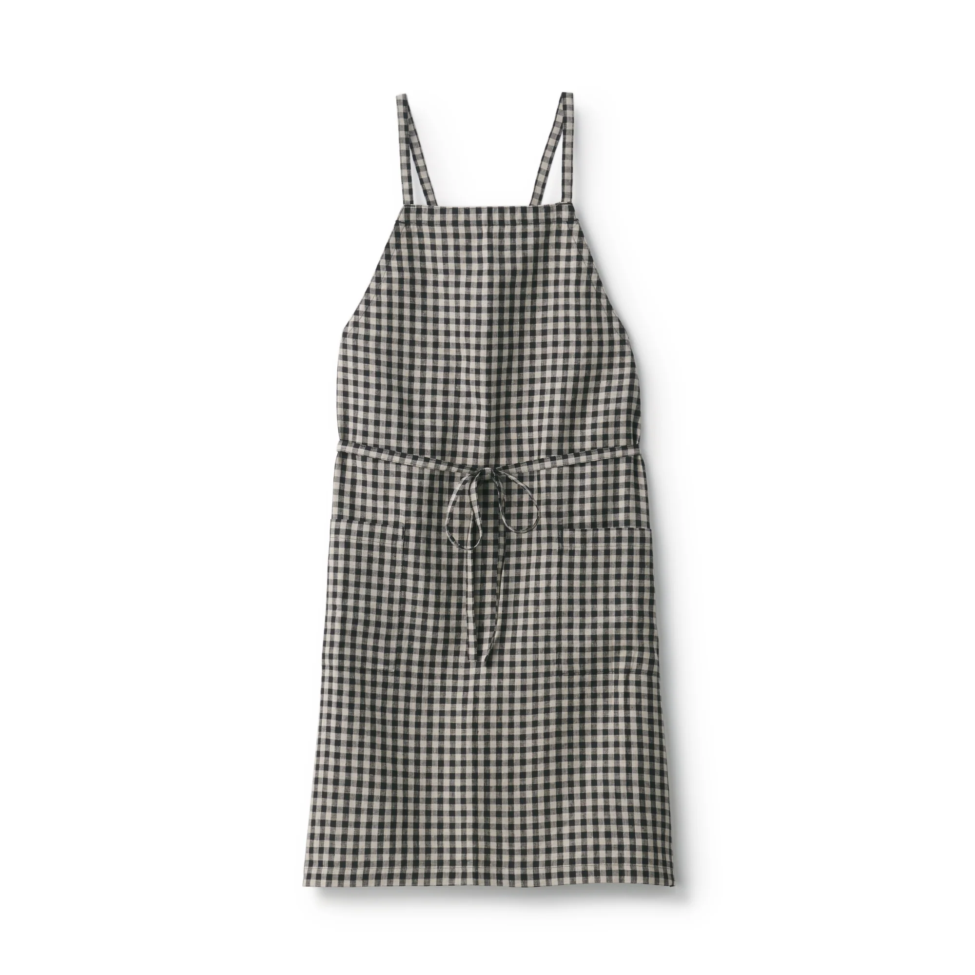 Plain Weave Linen Cross Back Apron - Image 17