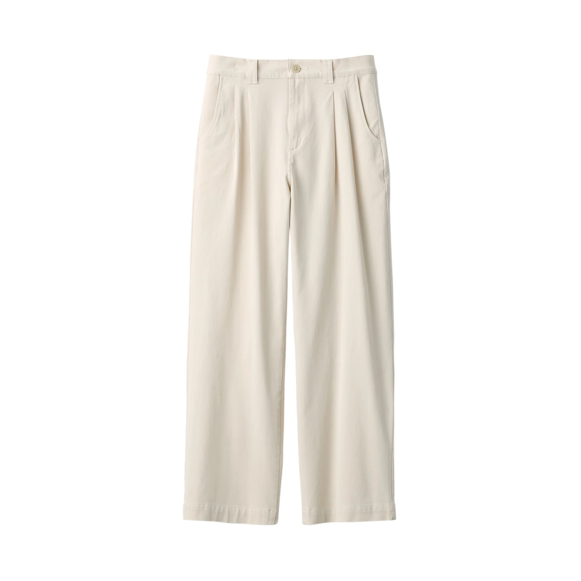 Pleated Wide Chino Pants - Image 12