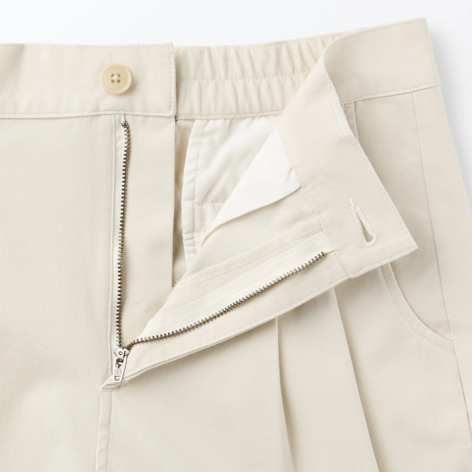 Pleated Wide Chino Pants - Image 19