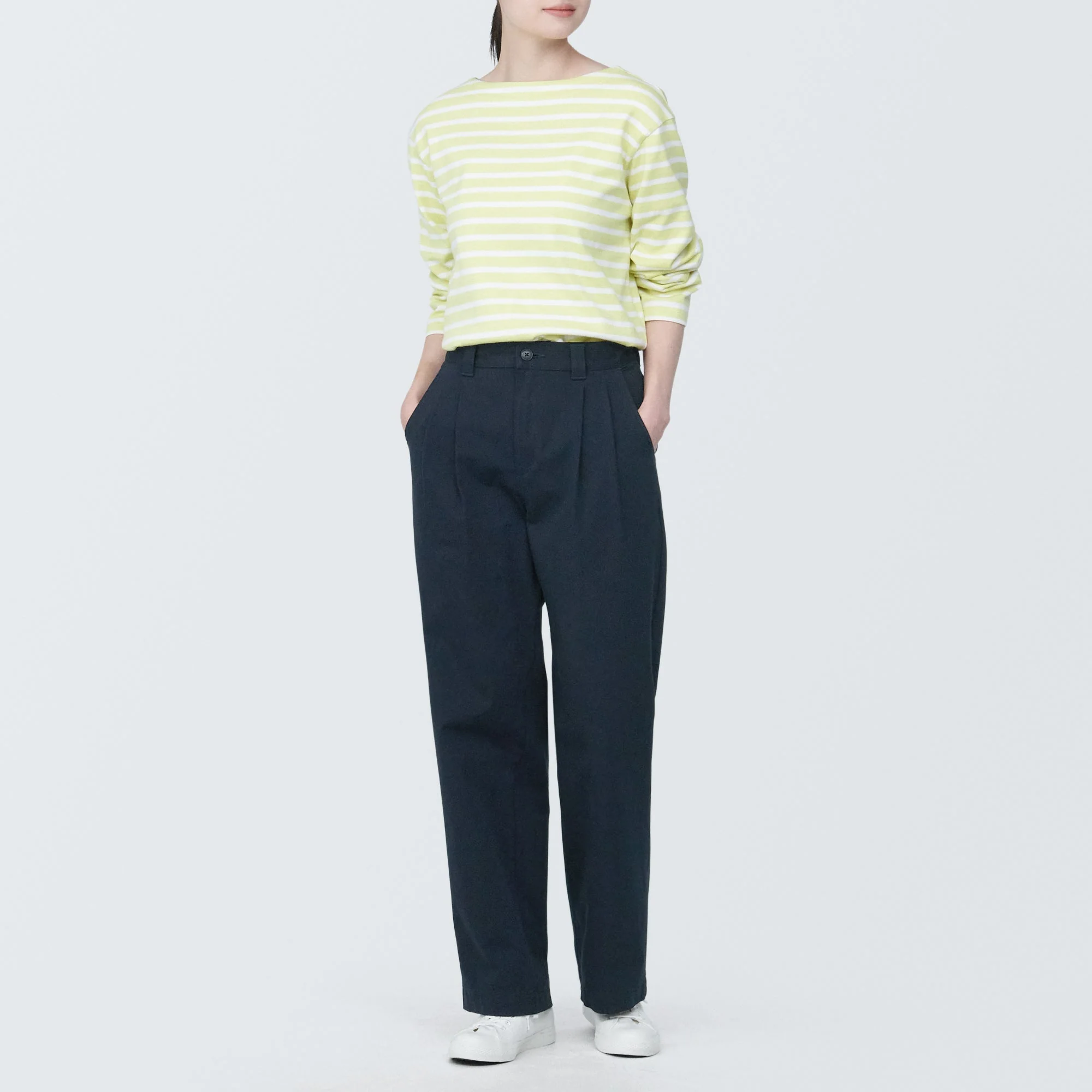 Pleated Wide Chino Pants - Image 24