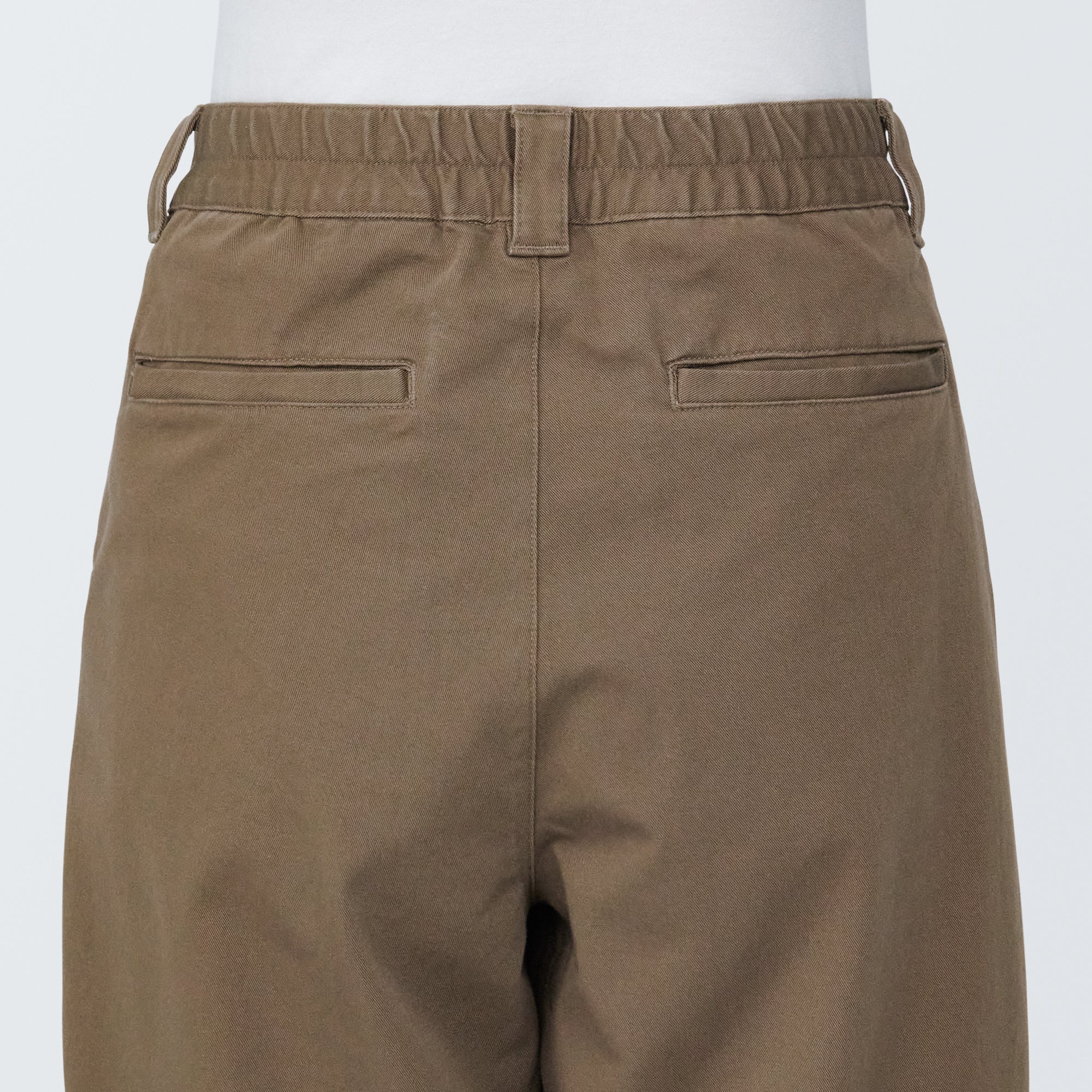 Pleated Wide Chino Pants - Image 8