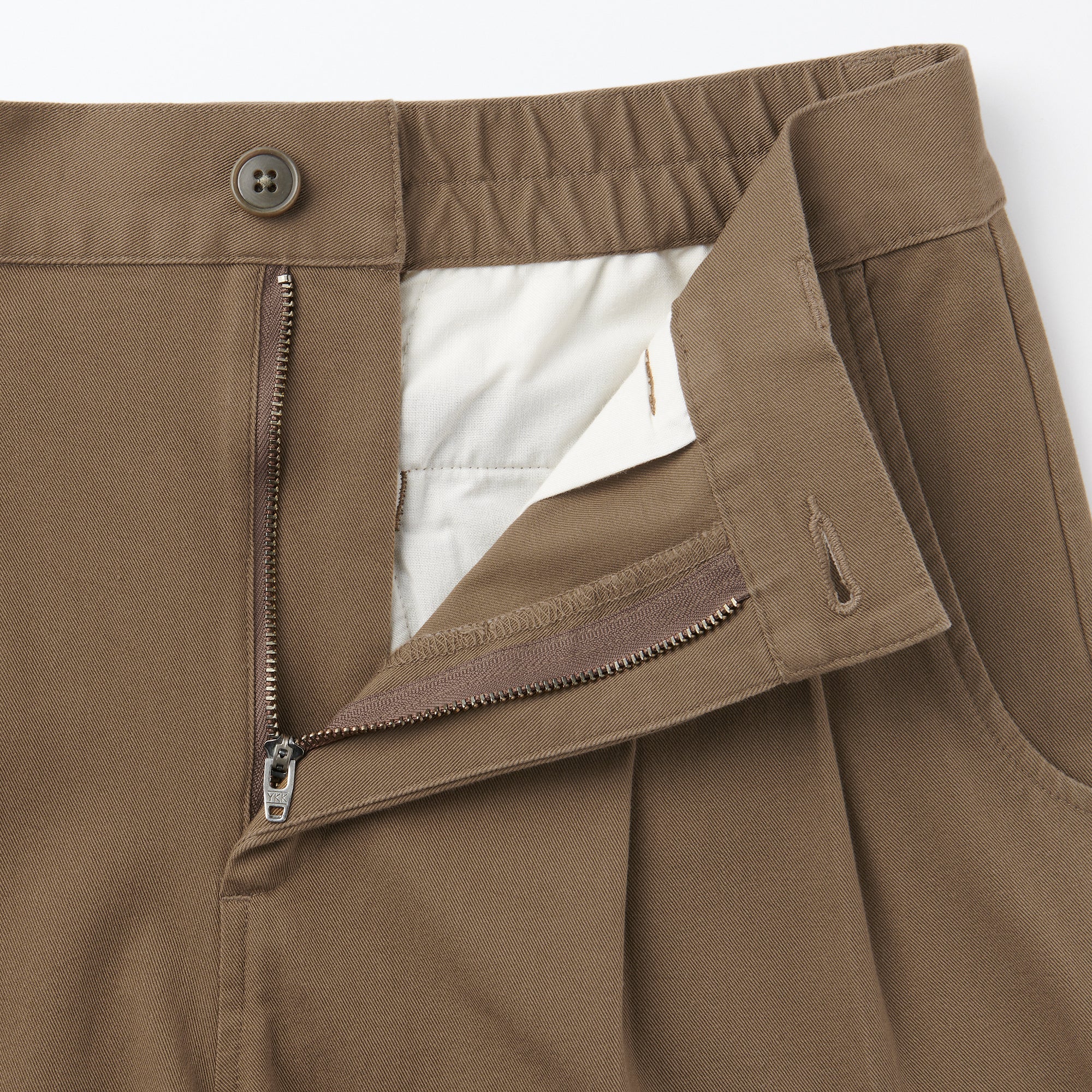 Pleated Wide Chino Pants - Image 9