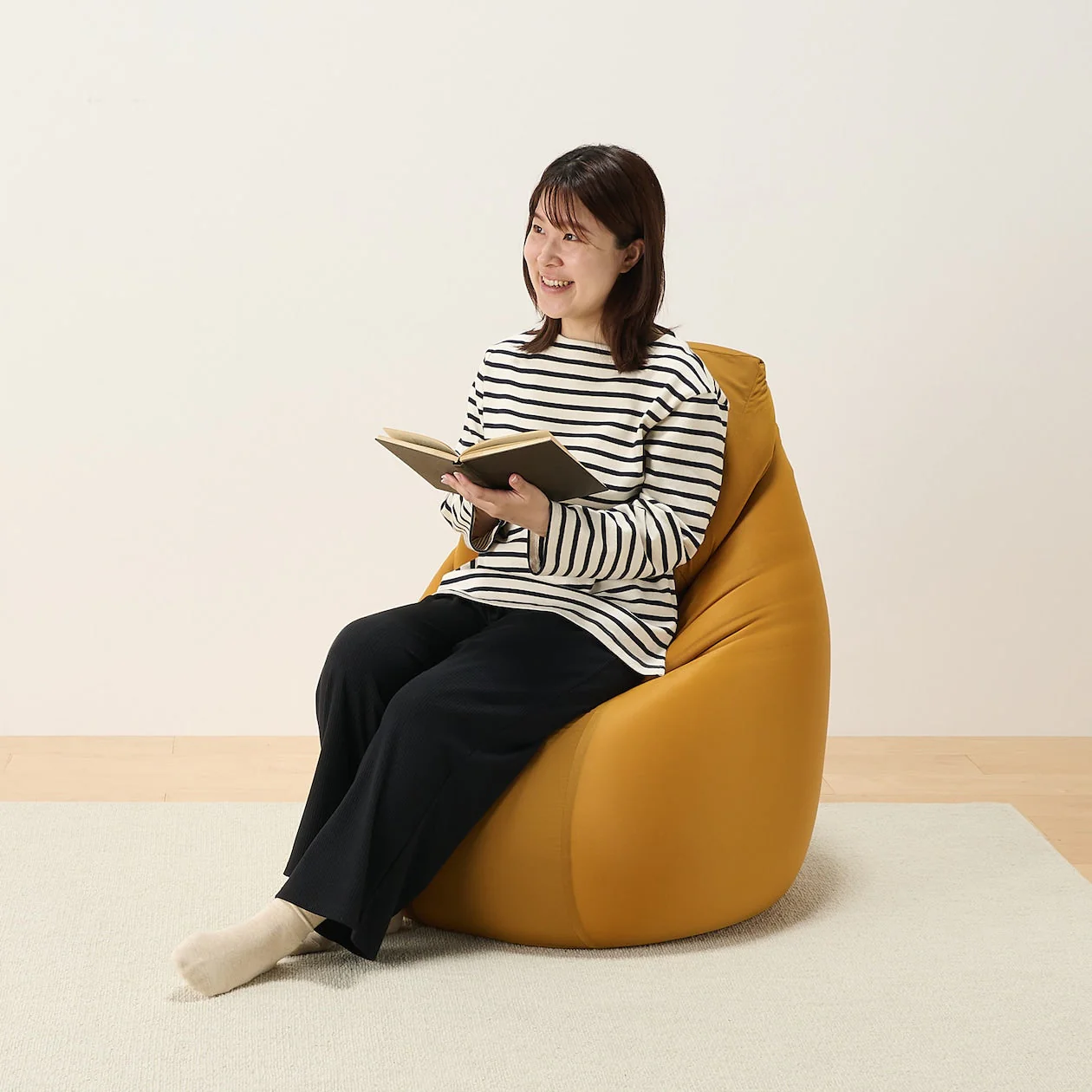 Polyester Plain Weave Cover For Rectangular Body Fit Cushion - Mustard (Cushion Sold Separately) - Image 4