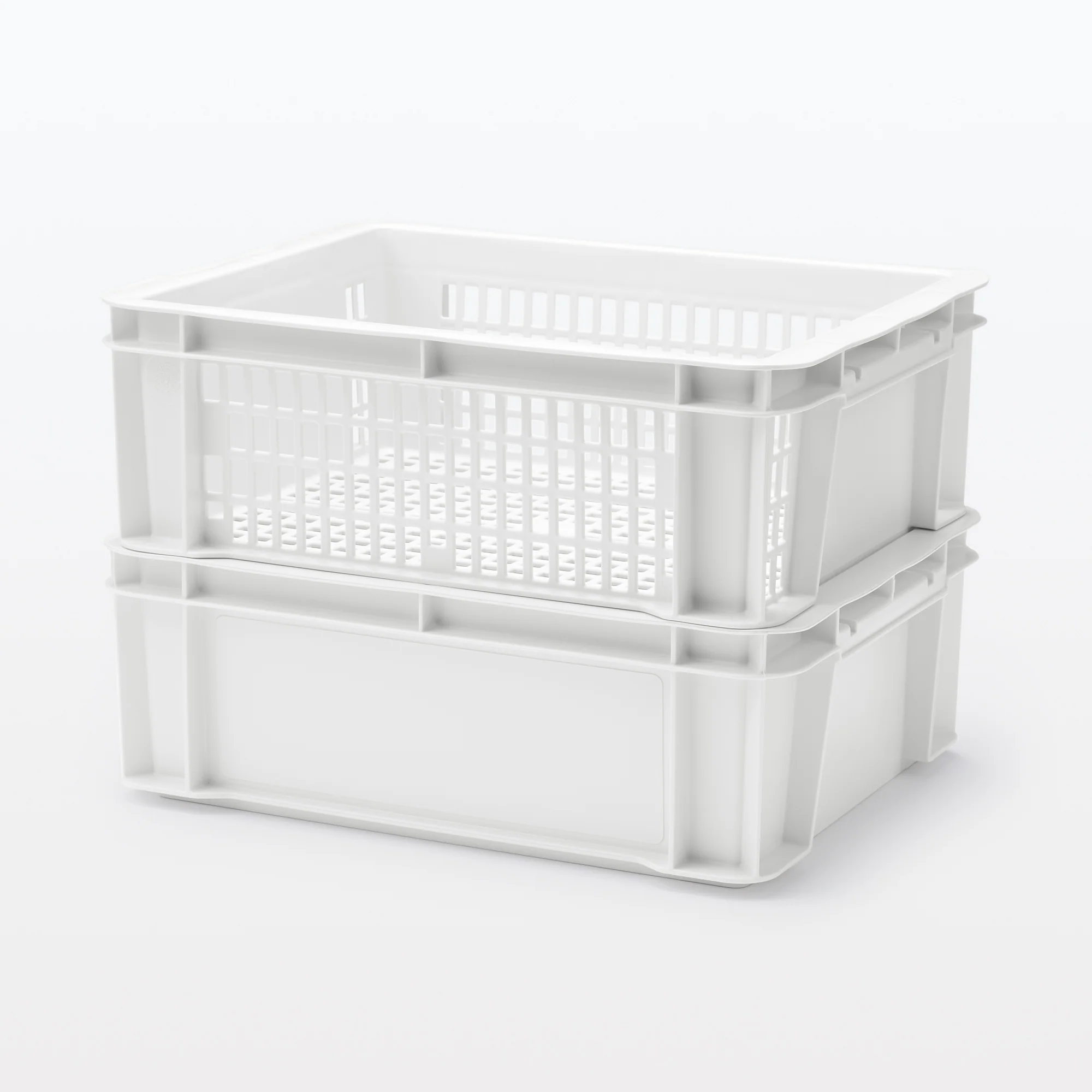 Polypropylene Mesh Container White Gray - Image 8