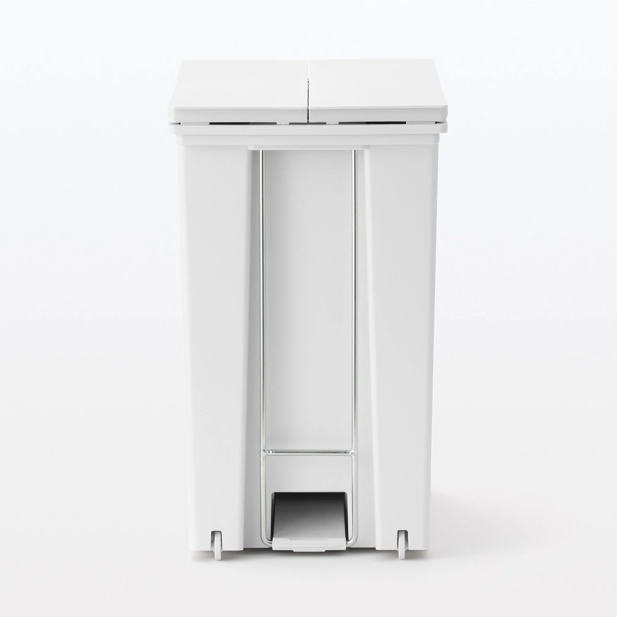 Polypropylene Pedal Dust Bin with Double-Hinged Lid - 5.6 gal - Image 5