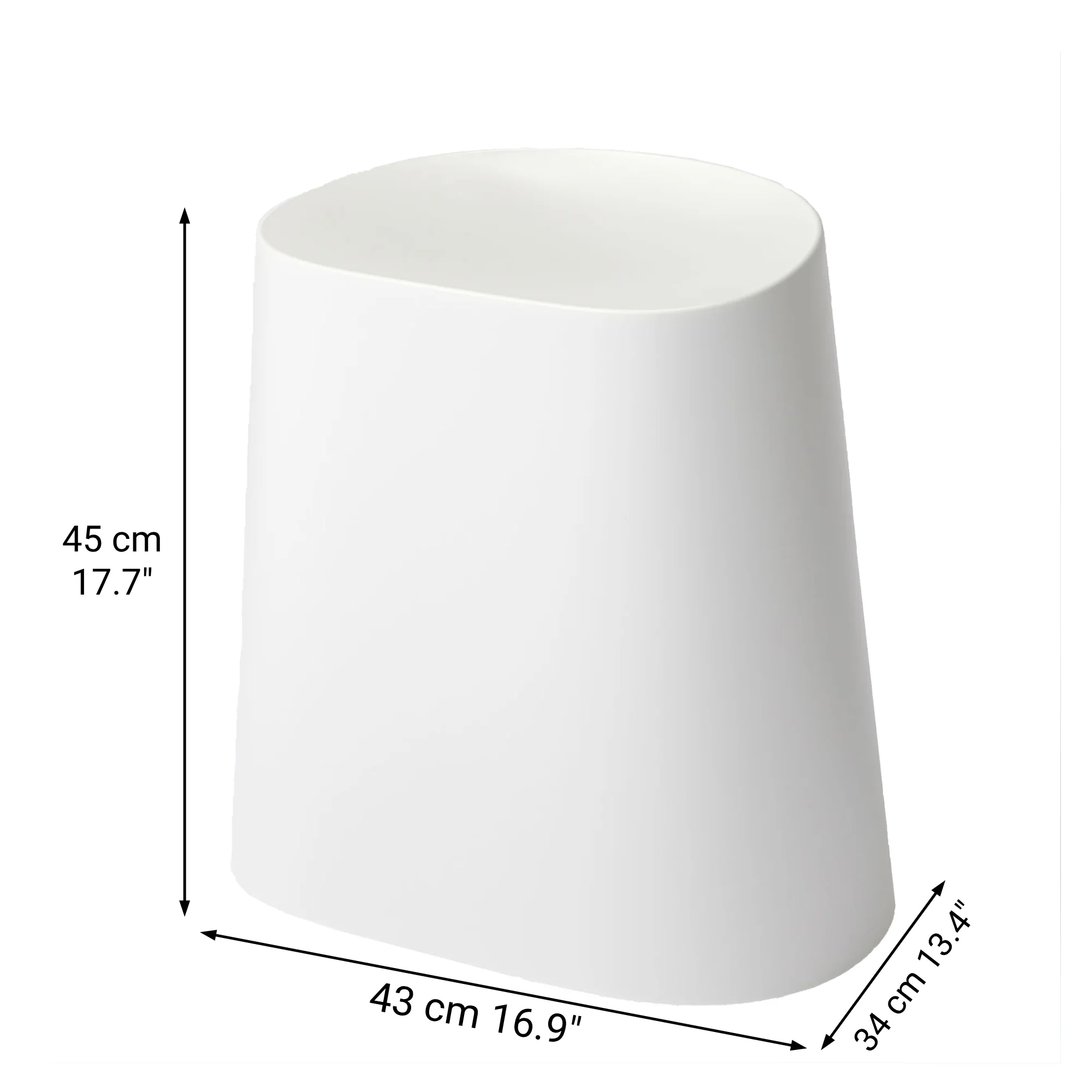 Polypropylene Stackable Stool Light Gray - Image 9