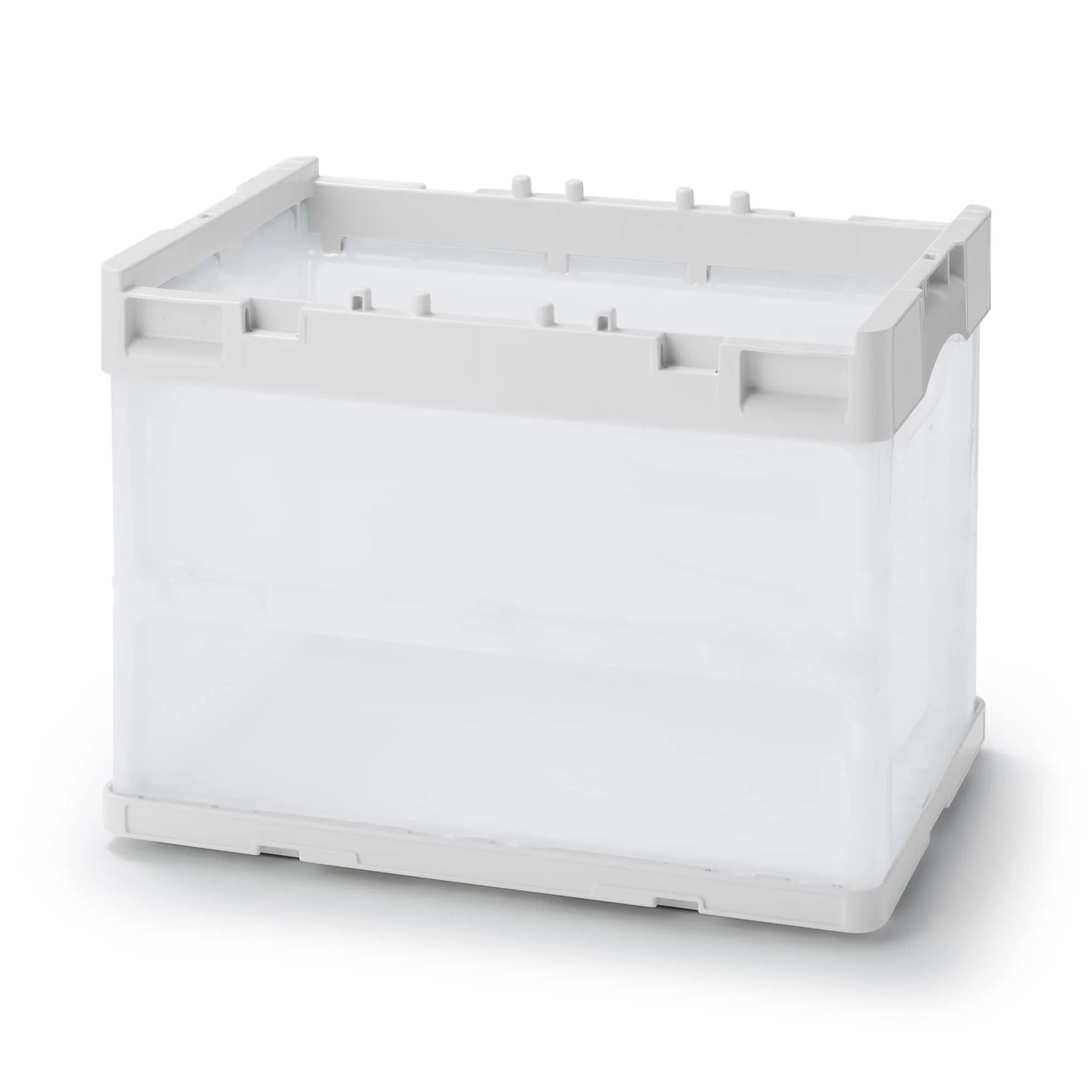Polypropylene Translucent Folding Crate (21.1 Qt)