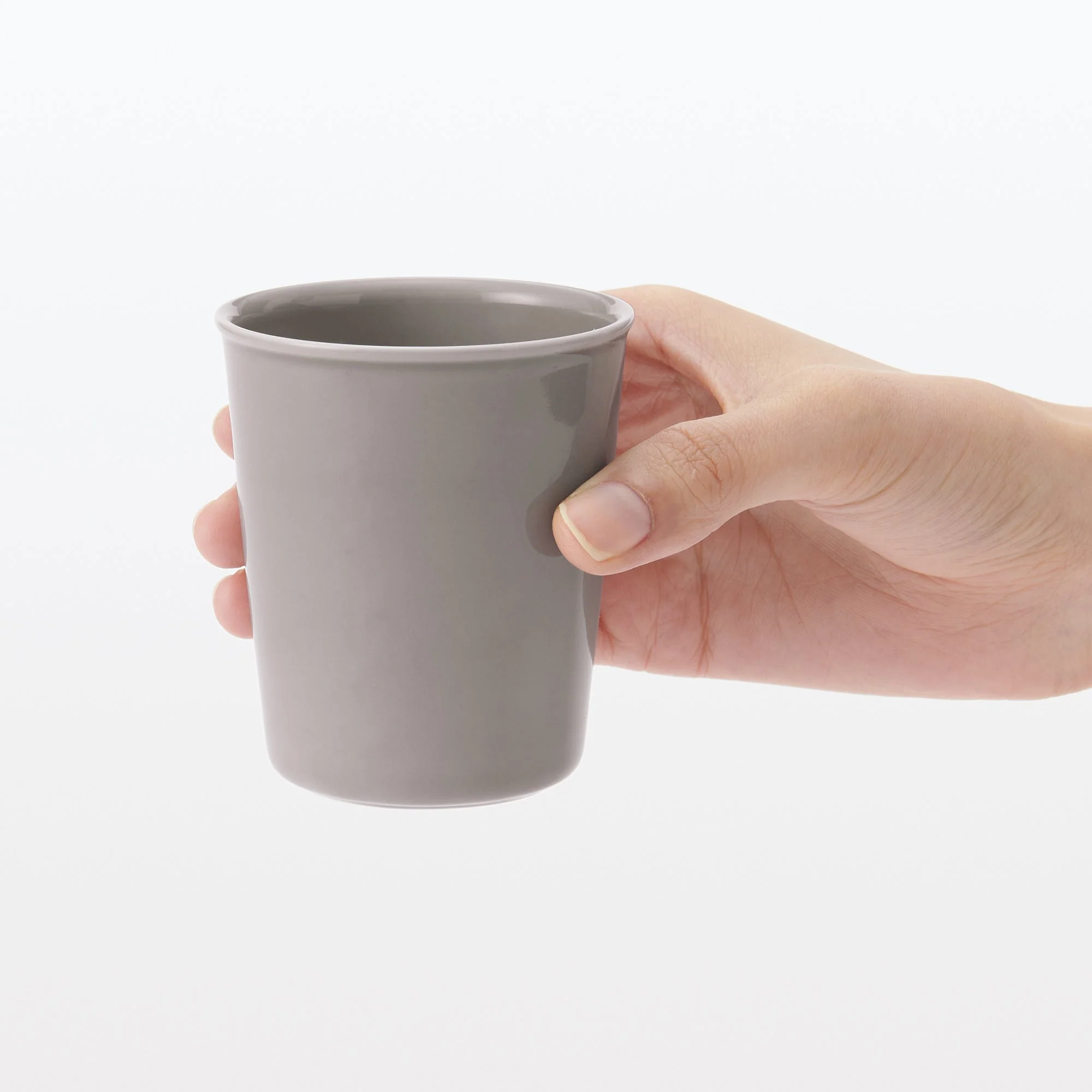 Porcelain Gargle Cup - Gray