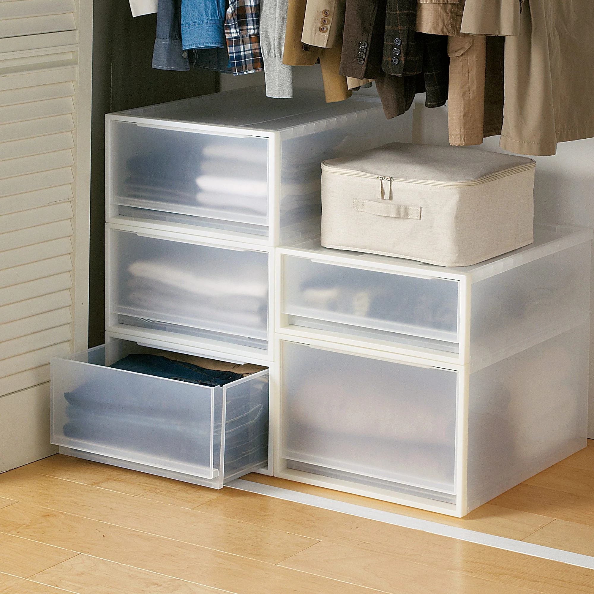 Polypropylene Storage Closet Drawer - Small (W17.5 x D21.6 x H7.1") - Image 3