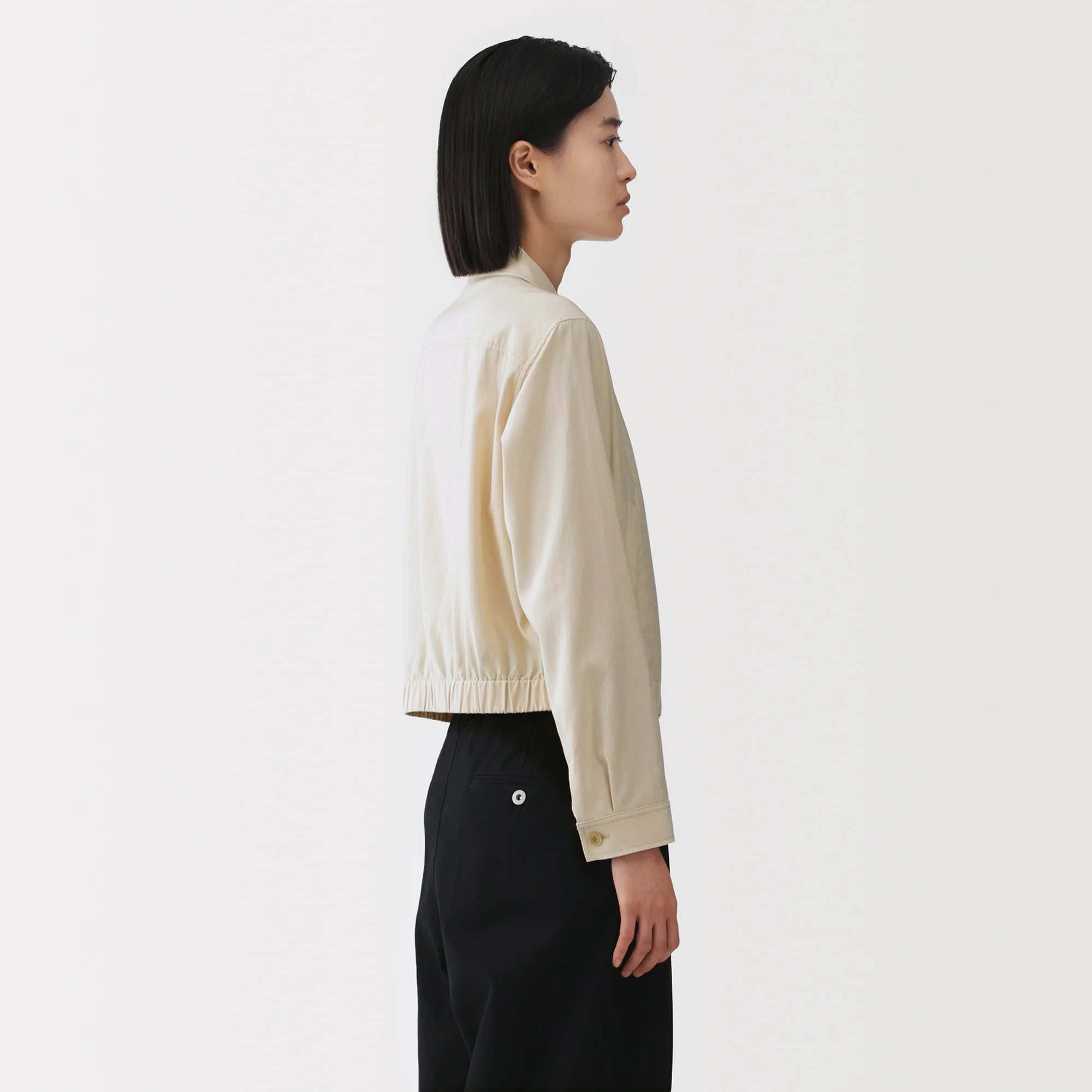 Labo Rayon Cotton Short Blouson - Image 6