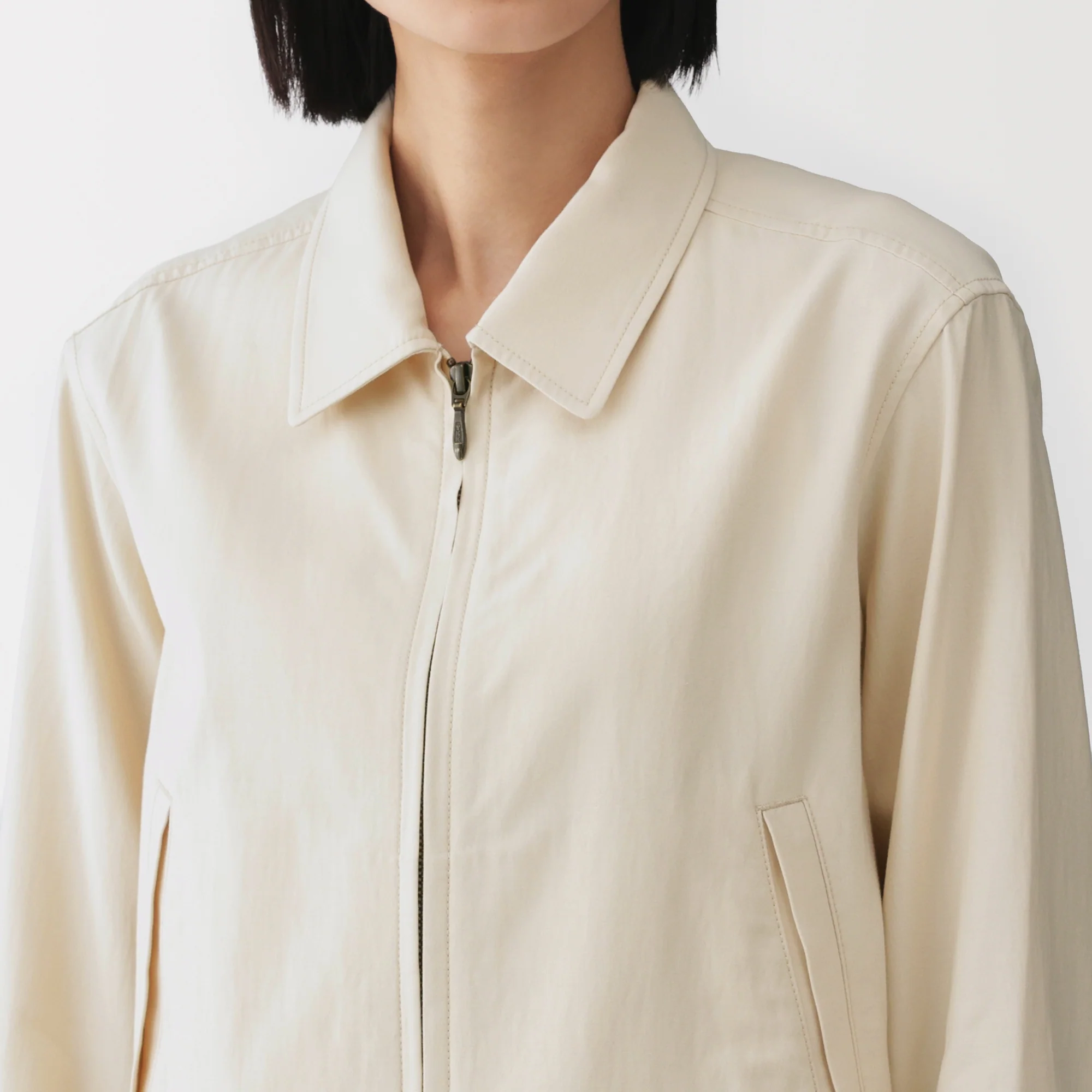 Labo Rayon Cotton Short Blouson - Image 8