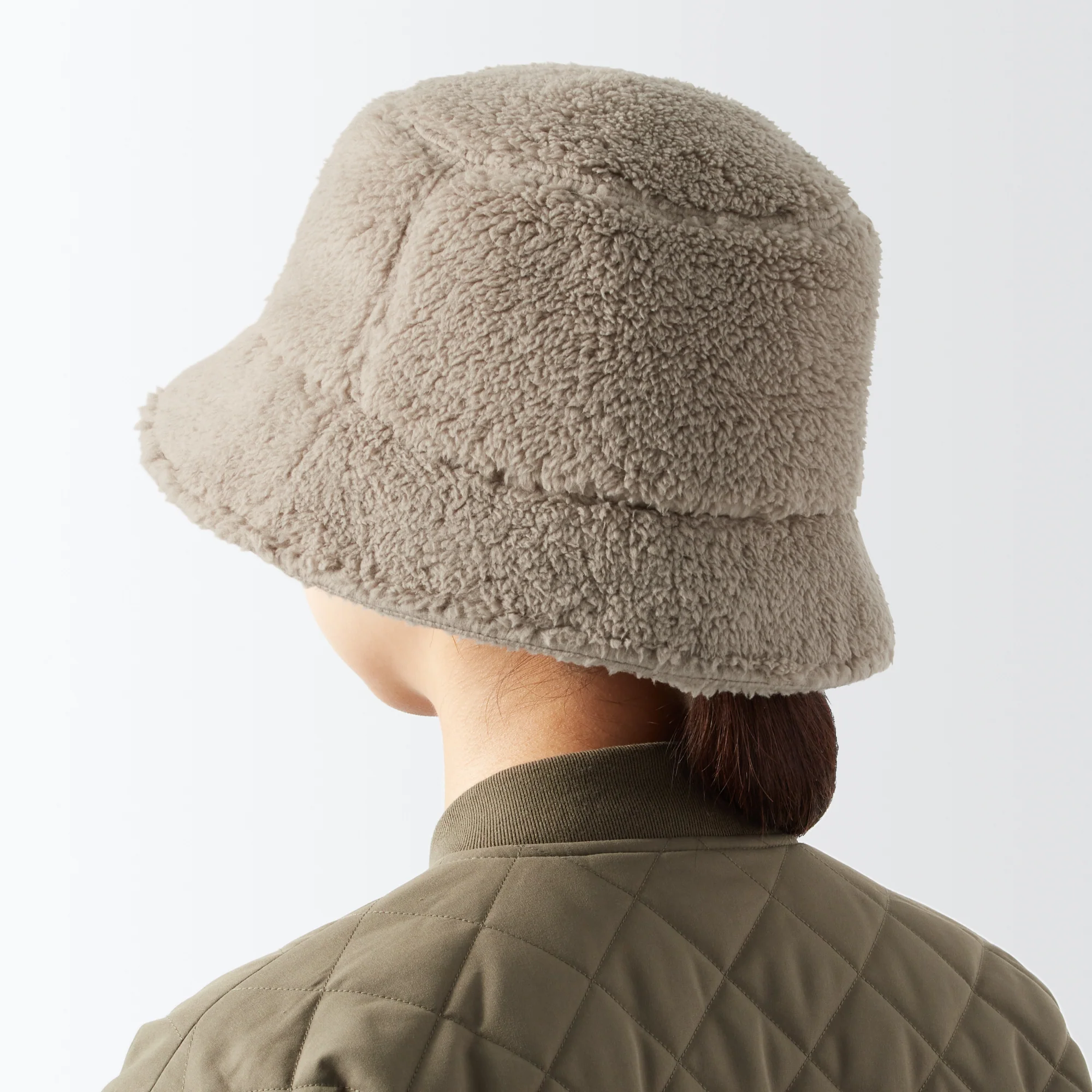Recycle Polyester Boa Bucket Hat - Image 6