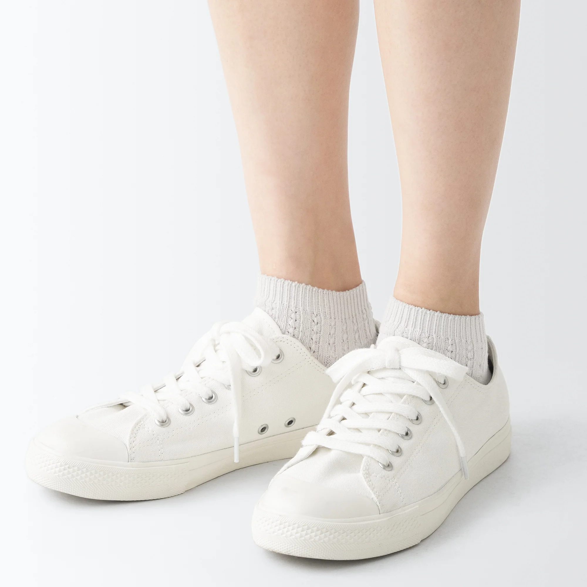 Right Angle Pattern Stitch Sneaker Socks - Image 31