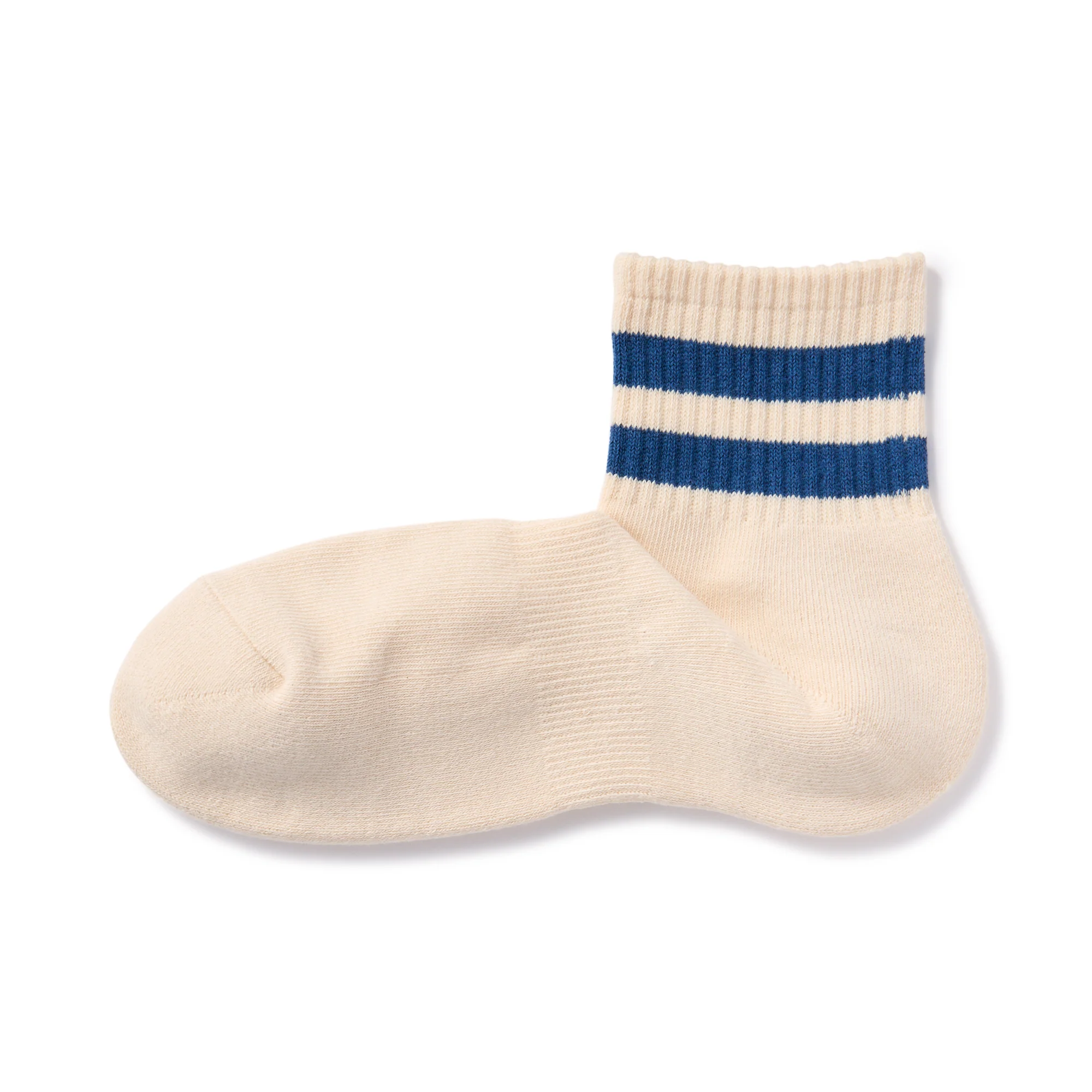 Right Angle Pile Striped Short Socks - Image 6