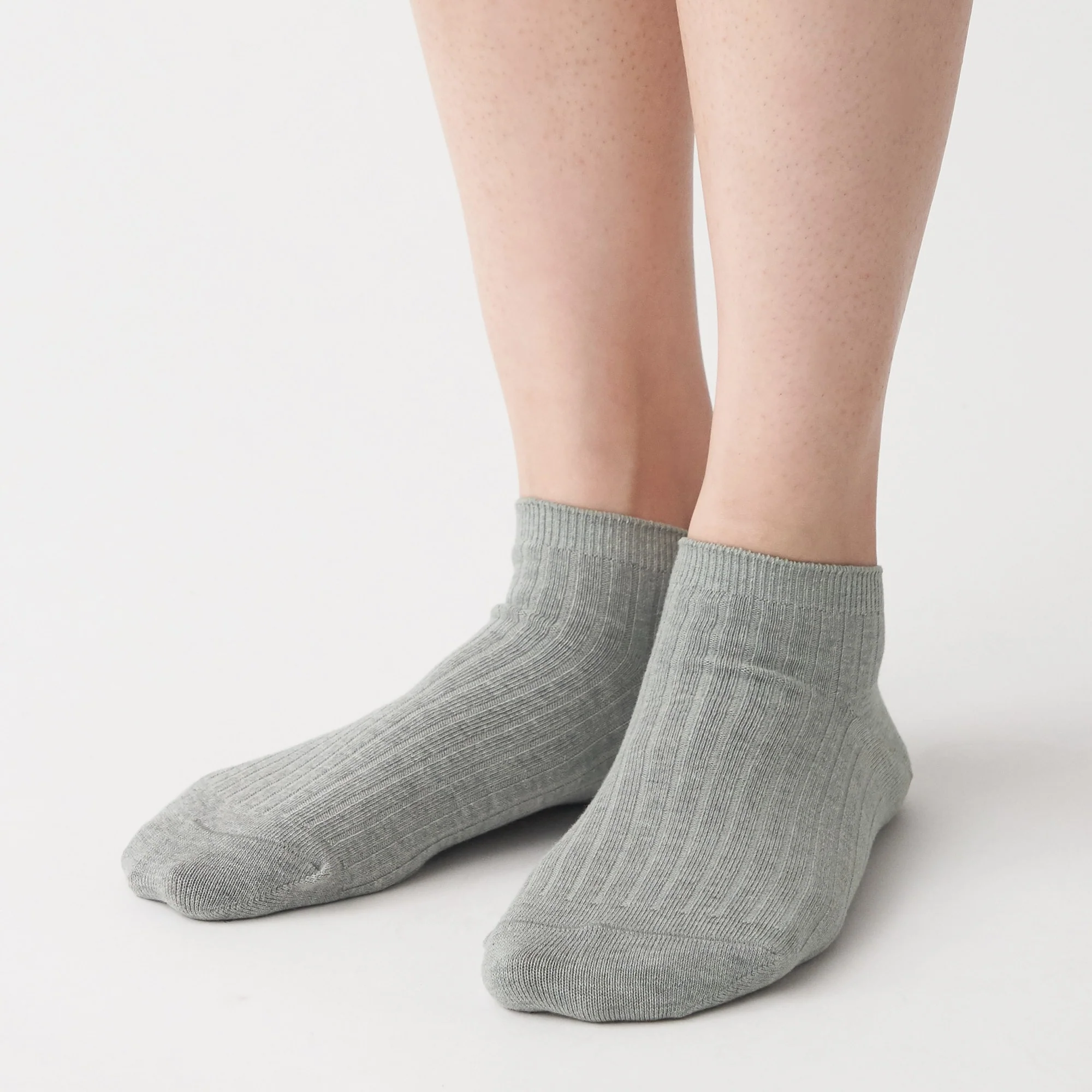 Right Angle Rib Sneaker Socks 23-25cm - Image 6